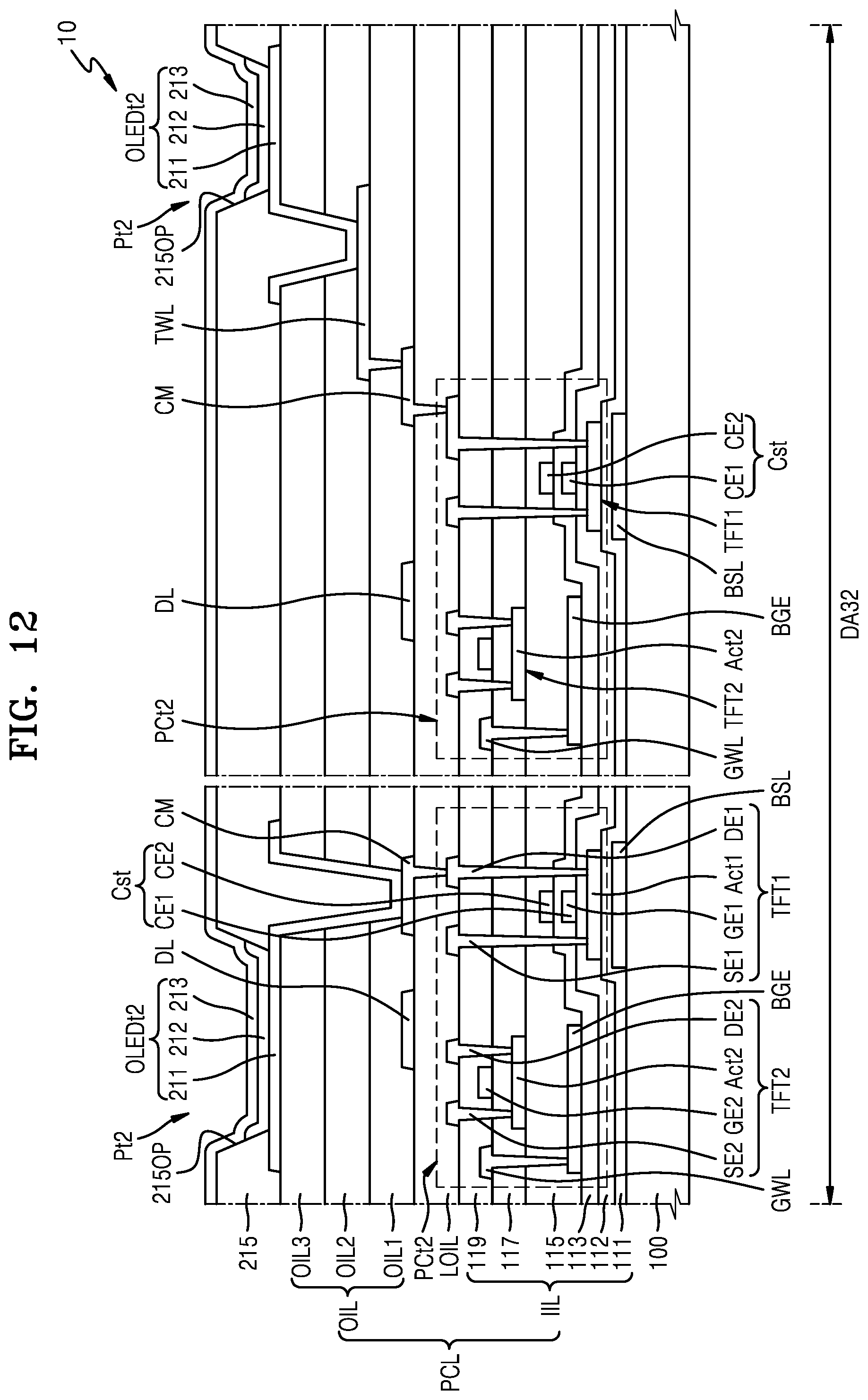 Patent US12433099 Figure 12 – Display panel and display apparatus including the same