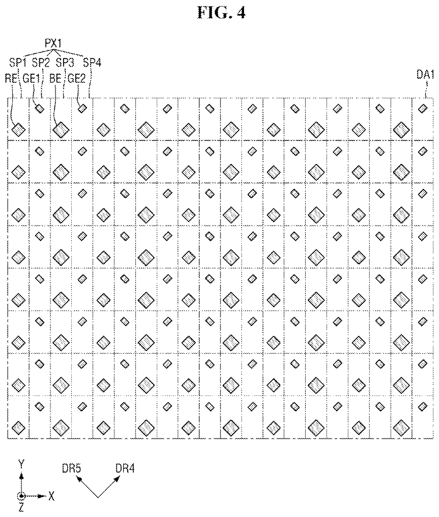Patent US12433100 Figure 4 – Display device having crack prevention portions on a side portion and method of fabricating the same