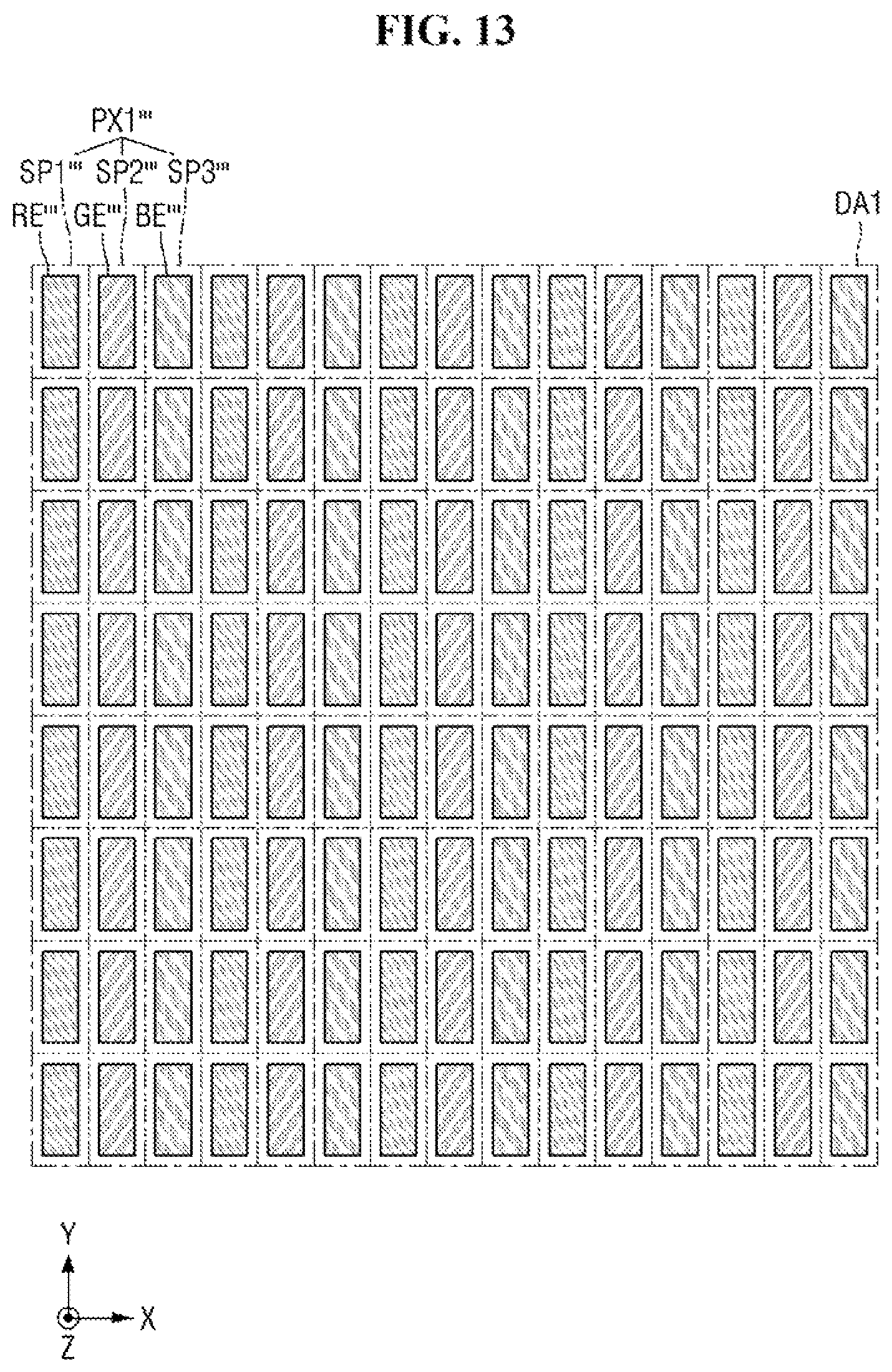 Patent US12433100 Figure 13 – Display device having crack prevention portions on a side portion and method of fabricating the same