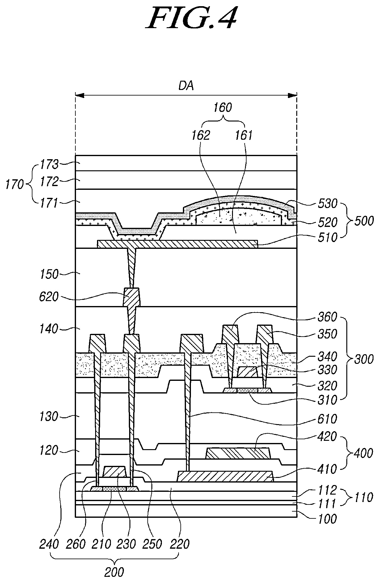 Patent US12433101 Figure 4 – Method of fabricating a display panel having at least one light-transmitting portion