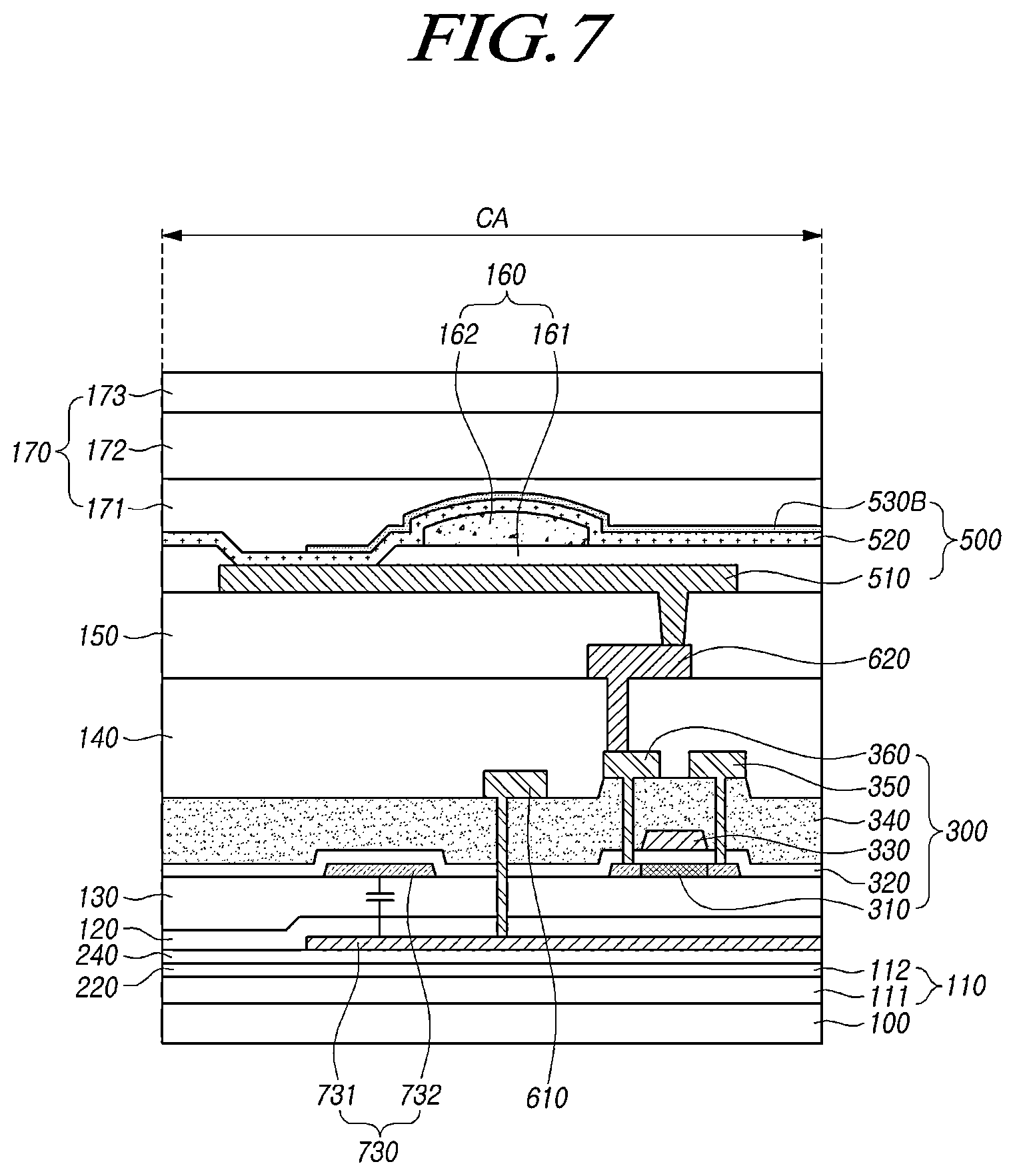 Patent US12433101 Figure 7 – Method of fabricating a display panel having at least one light-transmitting portion