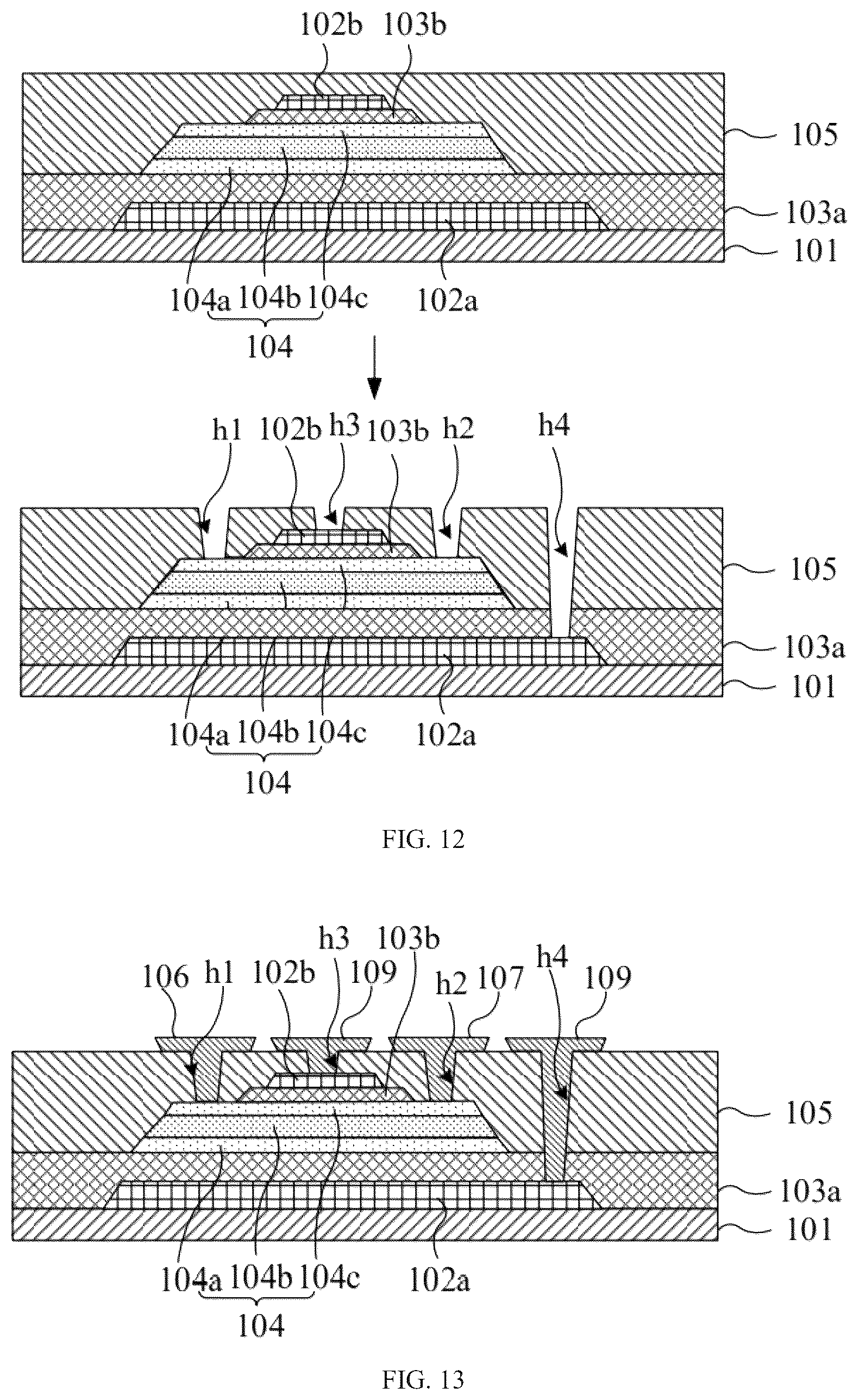 Patent US12433102 Figure 8 – Display panel and manufacturing method thereof