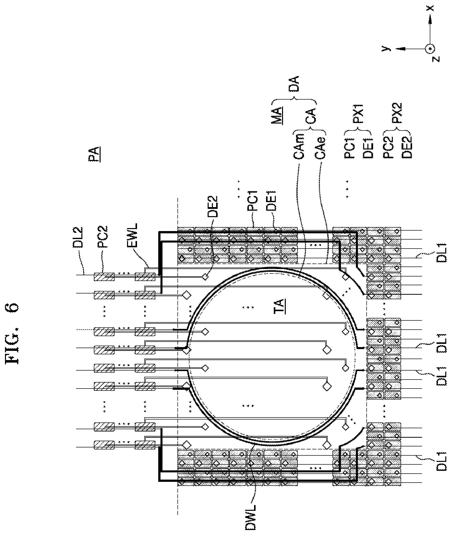Patent US12433103 Figure 6 – Display apparatus
