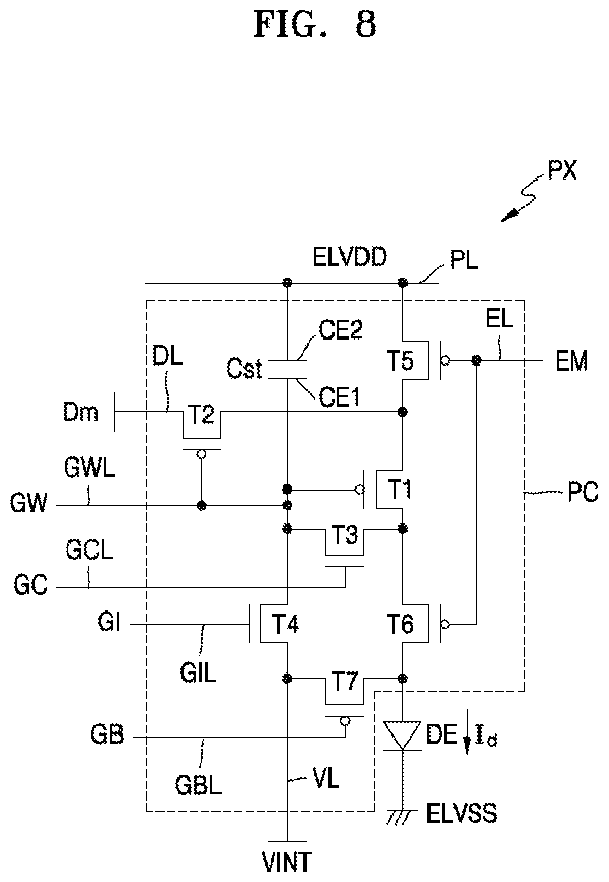 Patent US12433103 Figure 8 – Display apparatus