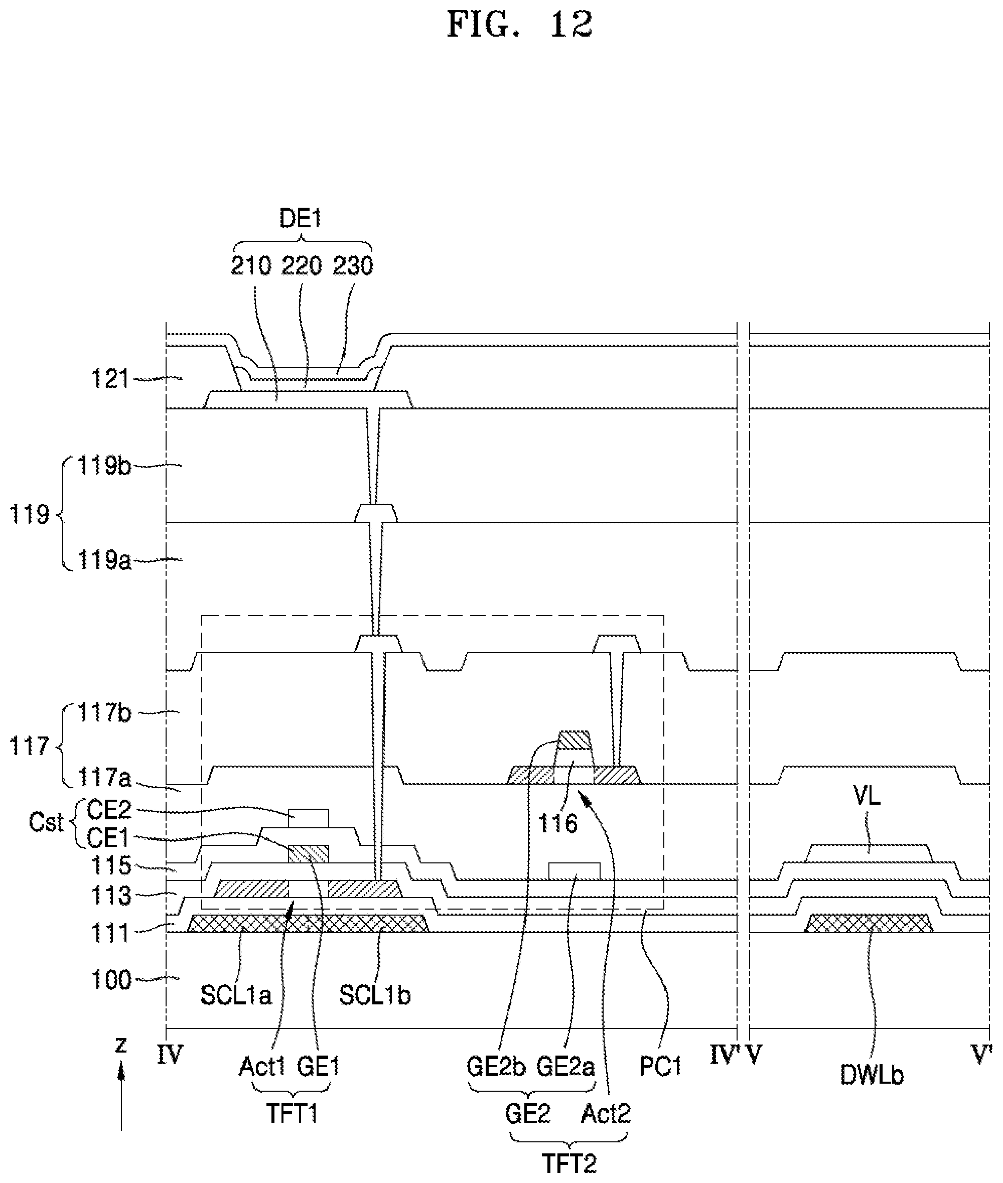Patent US12433103 Figure 12 – Display apparatus