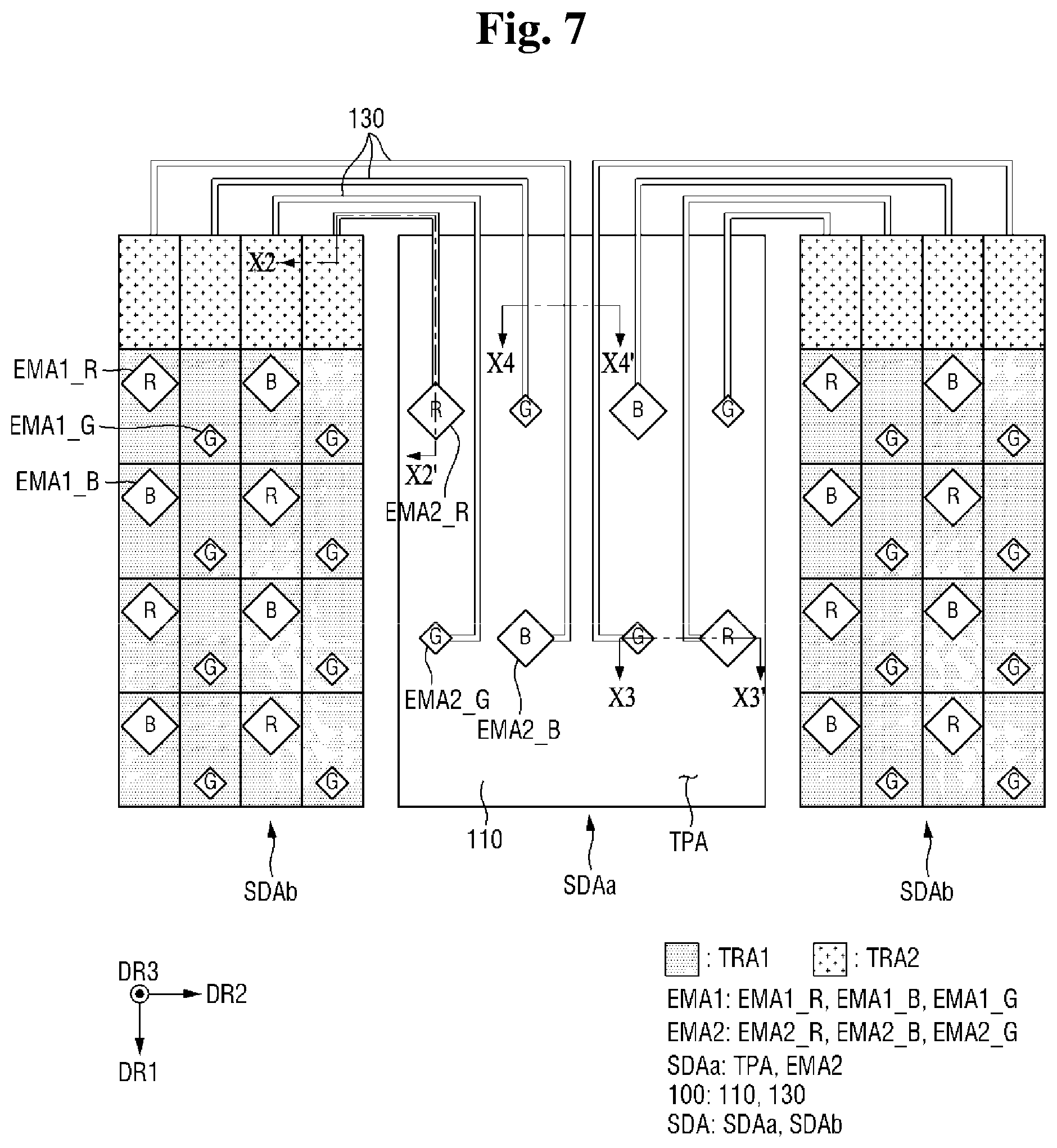 Patent US12433104 Figure 7 – Display device and method of manufacturing the same