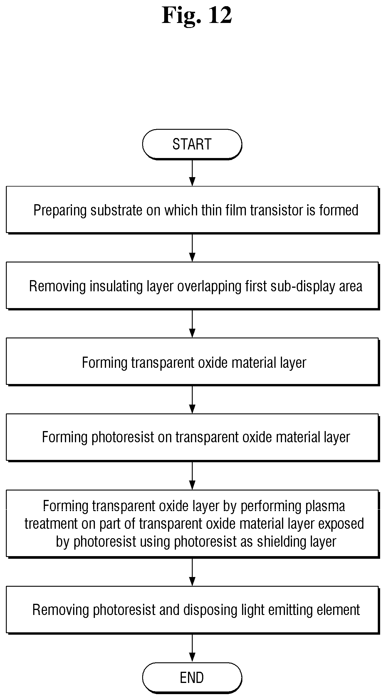 Patent US12433104 Figure 12 – Display device and method of manufacturing the same
