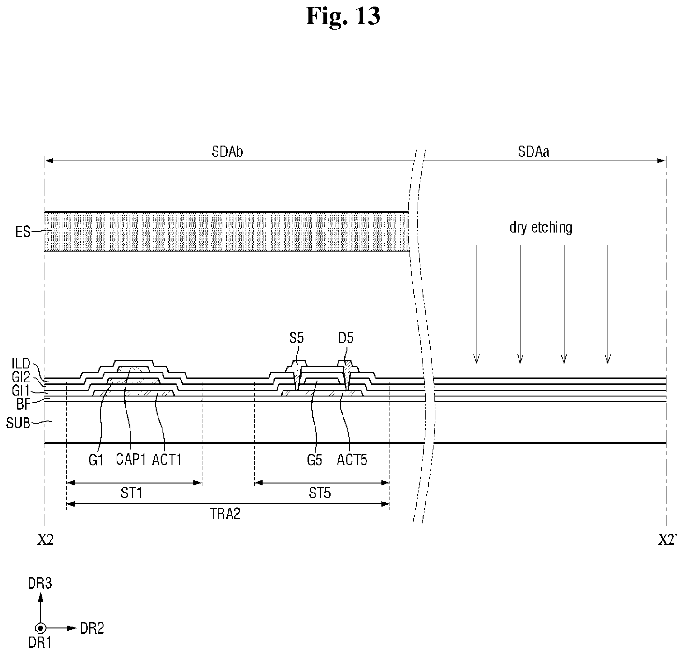 Patent US12433104 Figure 13 – Display device and method of manufacturing the same