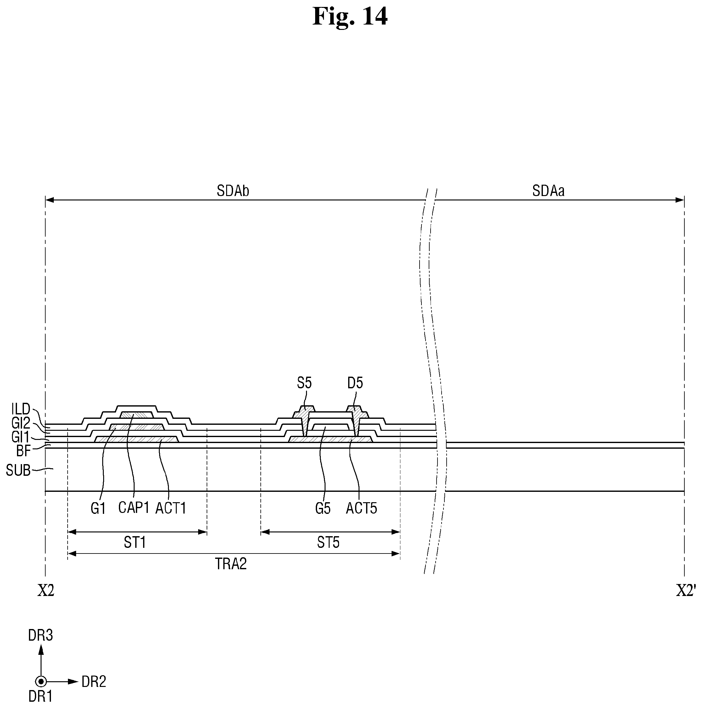 Patent US12433104 Figure 14 – Display device and method of manufacturing the same