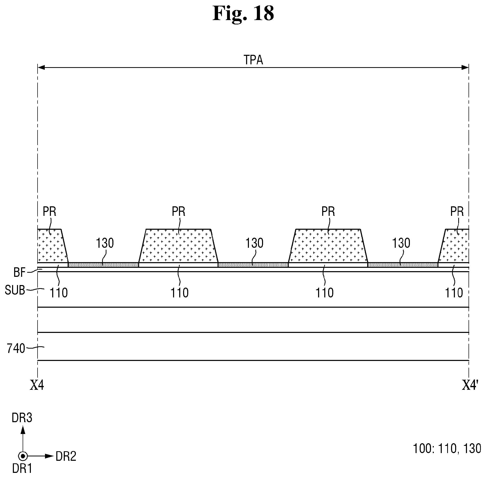 Patent US12433104 Figure 18 – Display device and method of manufacturing the same
