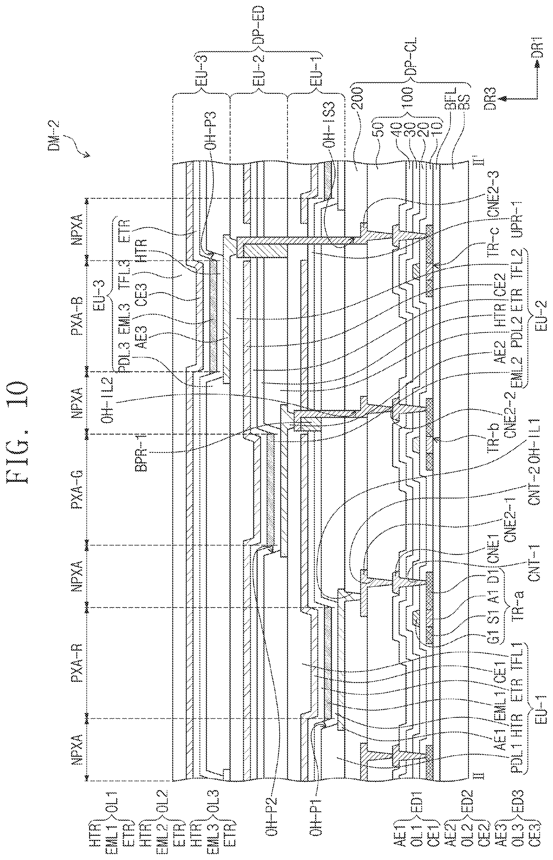 Patent US12433105 Figure 8 – Display device