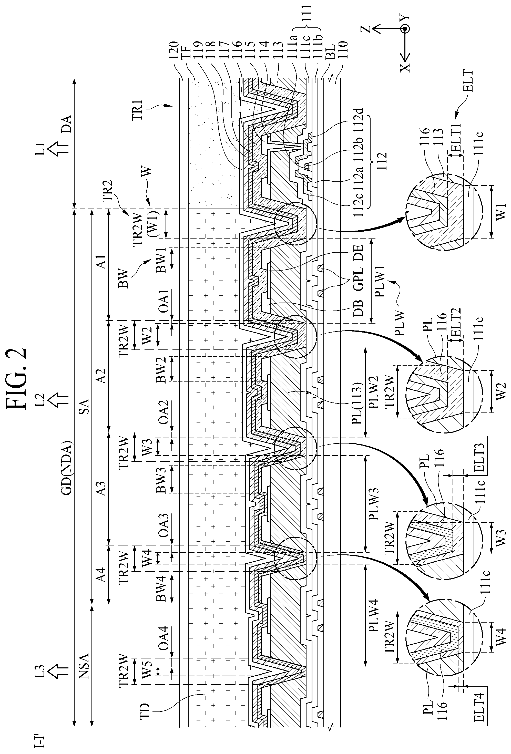 Patent US12433106 Figure 2 – Transparent display apparatus