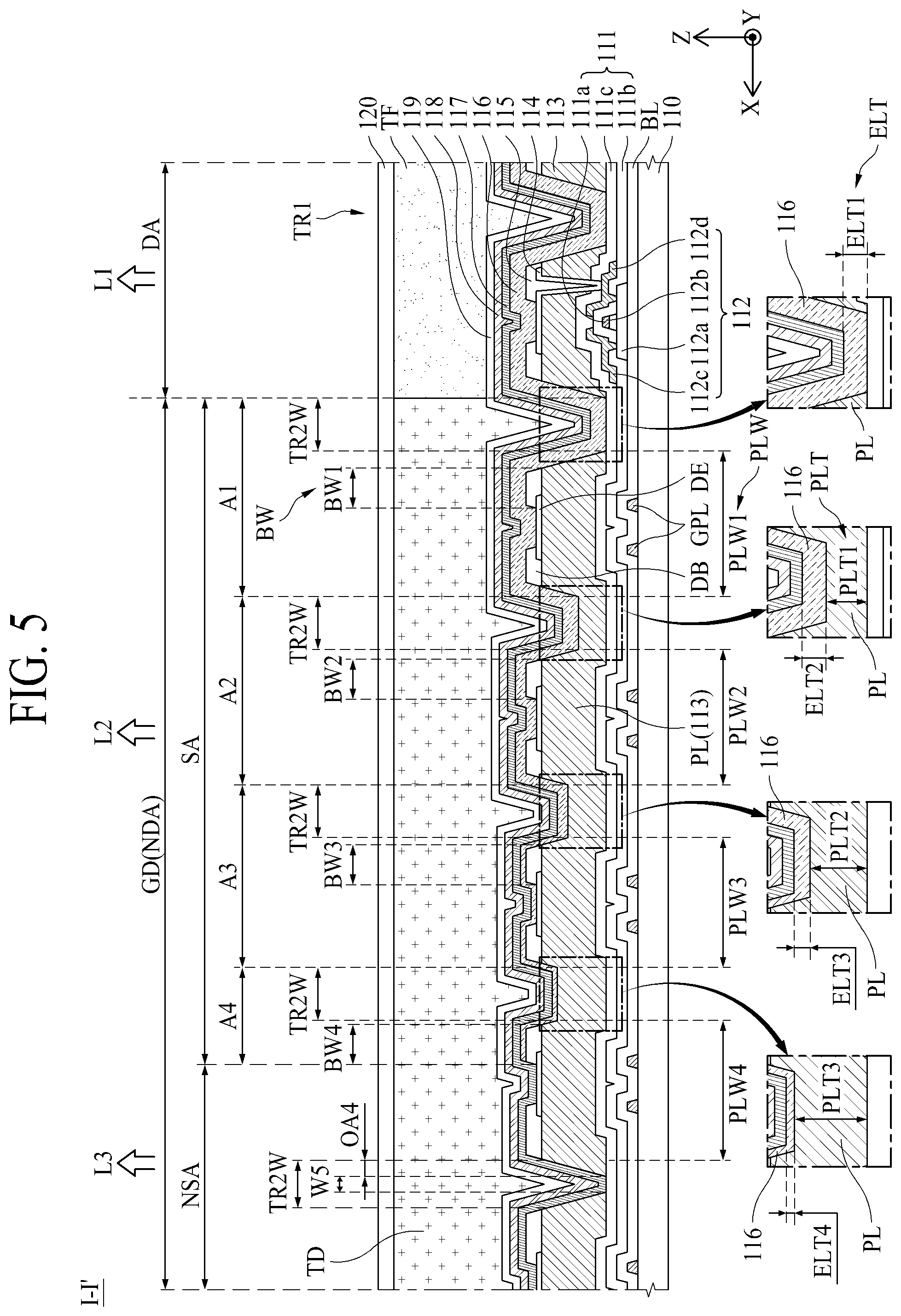 Patent US12433106 Figure 5 – Transparent display apparatus