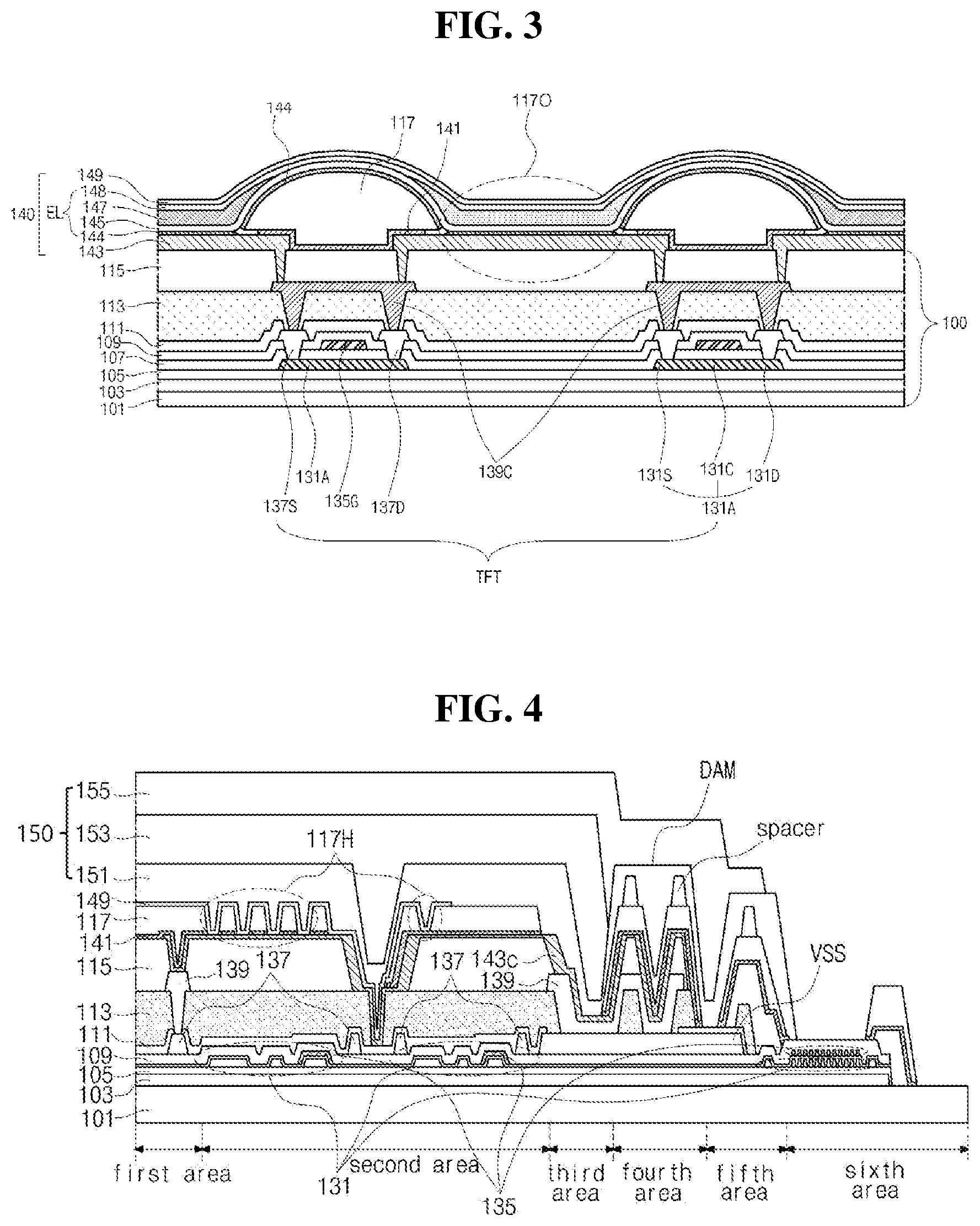 Patent US12433107 Figure 4 – Display device including dam and crack detector