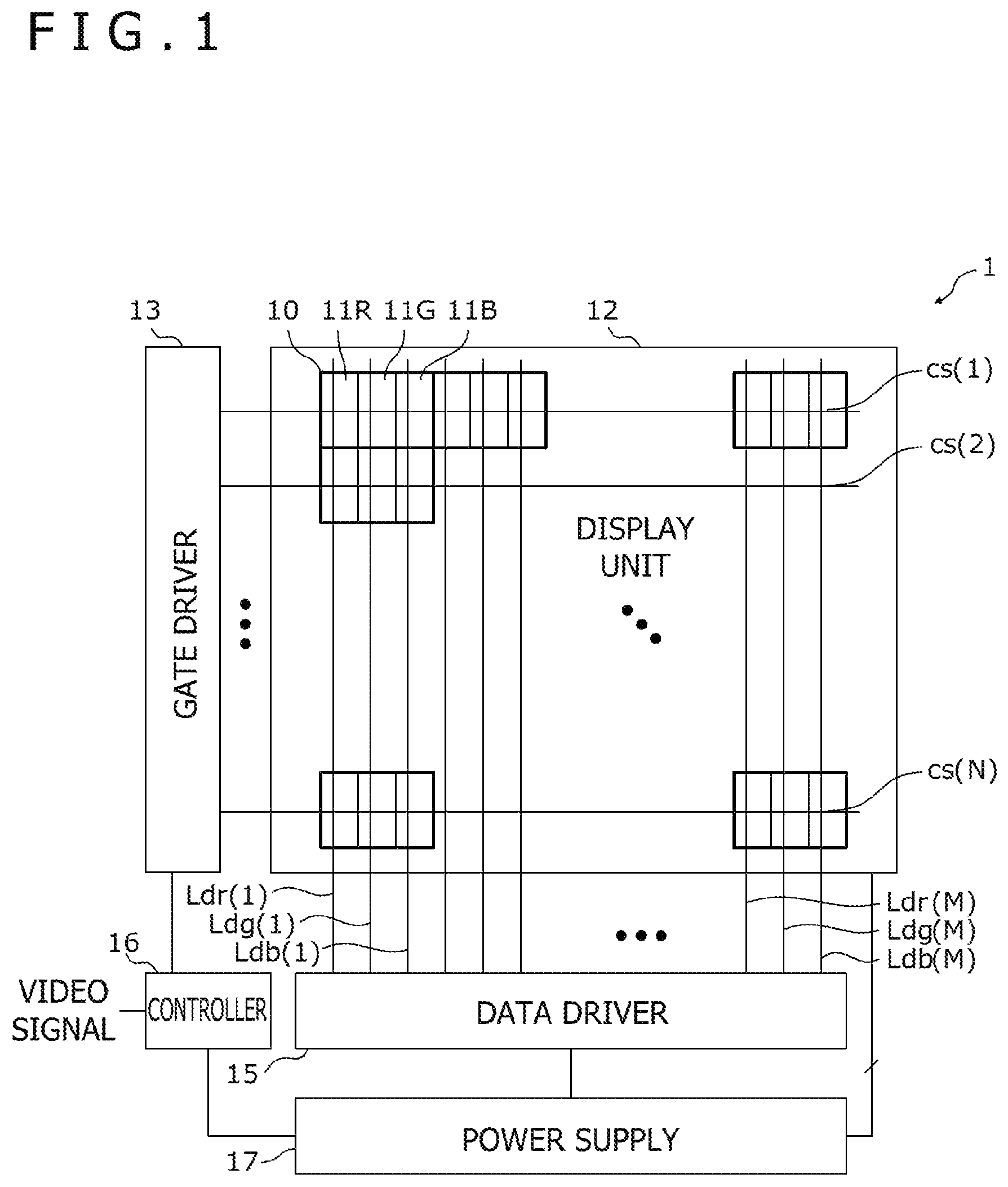 Patent US12433108 Figure 1 – Display apparatus including through portions penetrating barrier layers