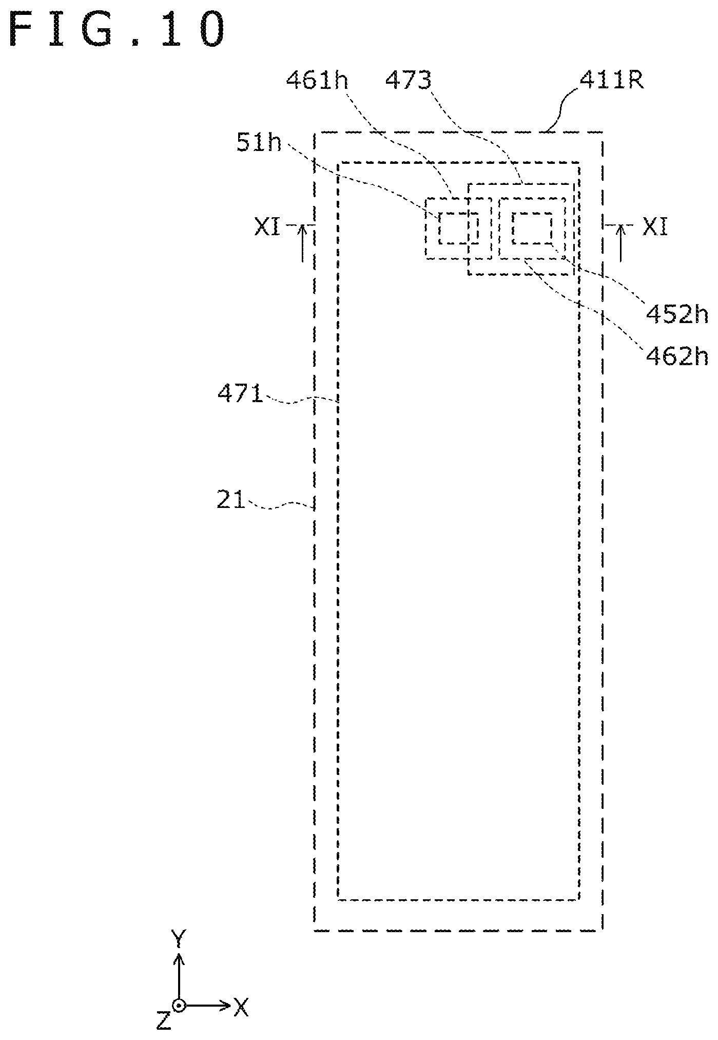 Patent US12433108 Figure 10 – Display apparatus including through portions penetrating barrier layers
