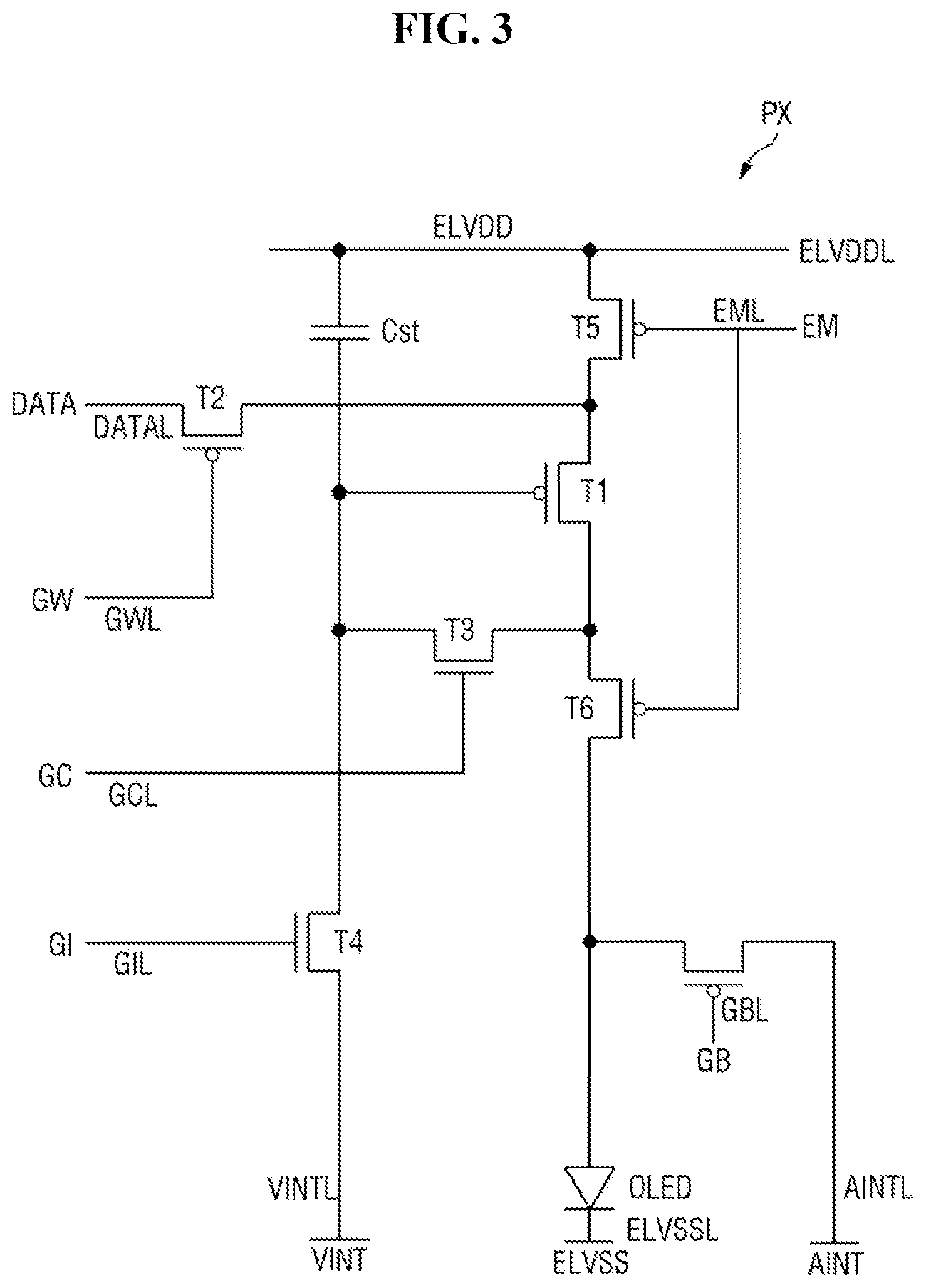 Patent US12433110 Figure 3 – Display device with recess in insulating films