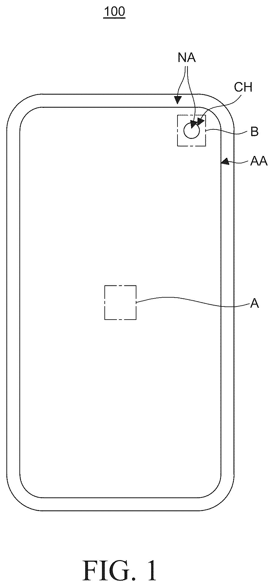 Patent US12433112 — Display device — Figure 1