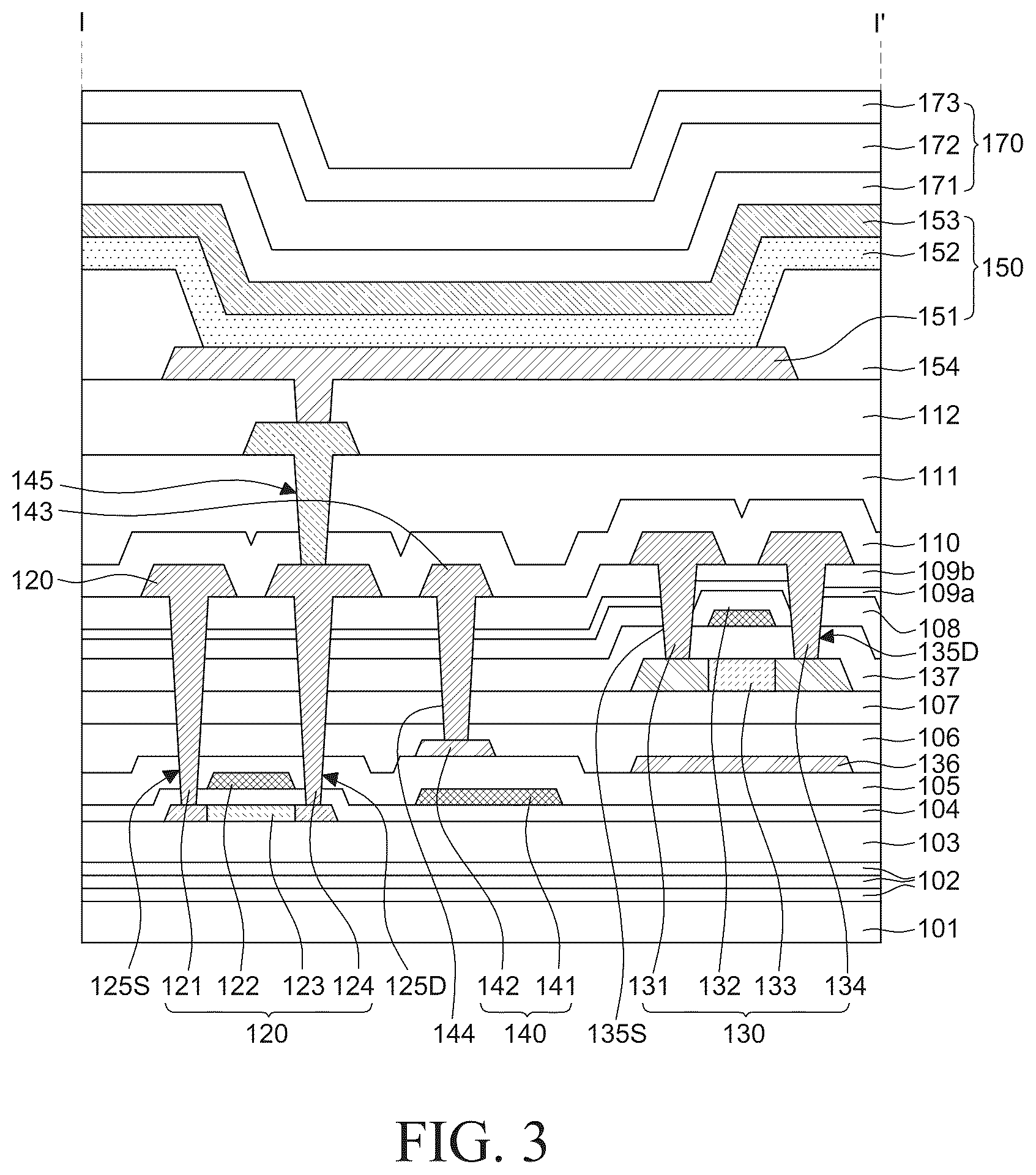 Patent US12433112 Figure 3 – Display device