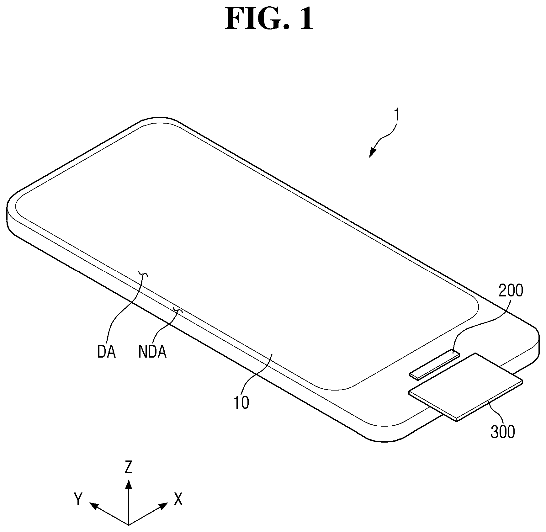 Patent US12433113 — Display device — Figure 1