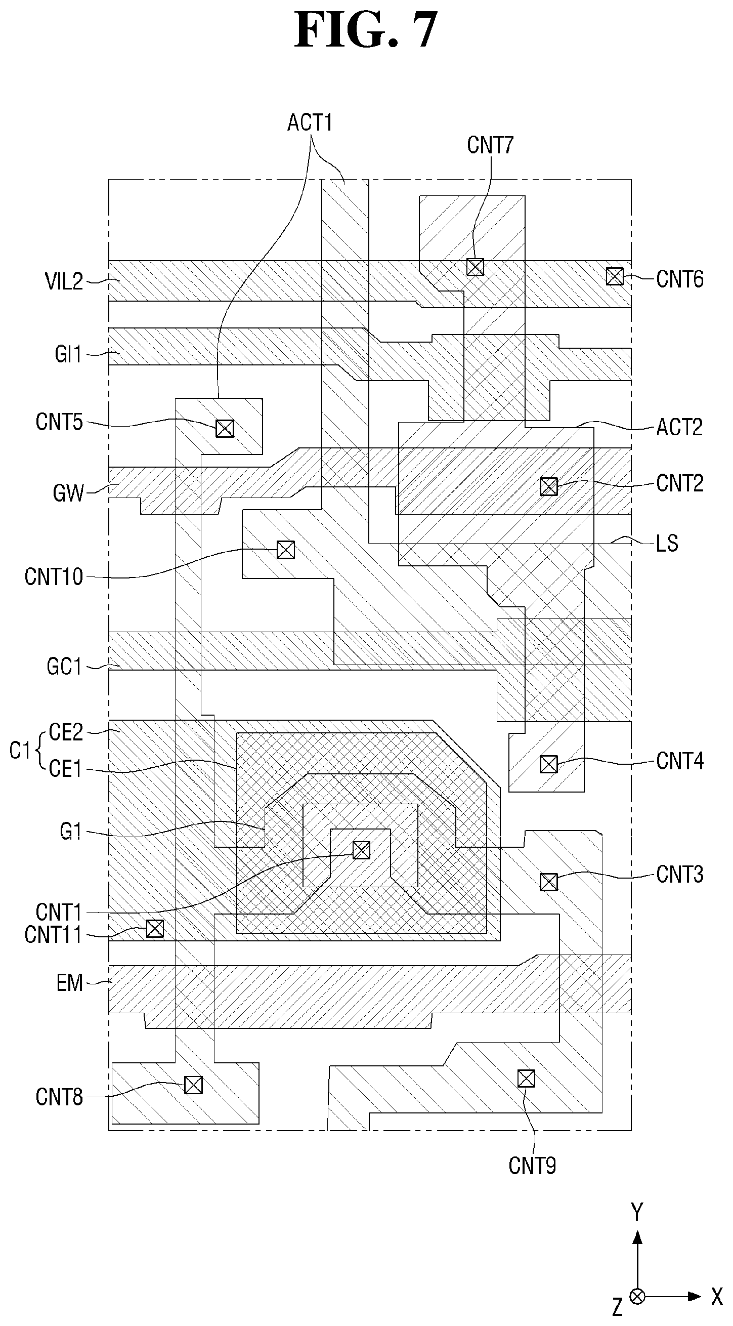 Patent US12433113 Figure 7 – Display device