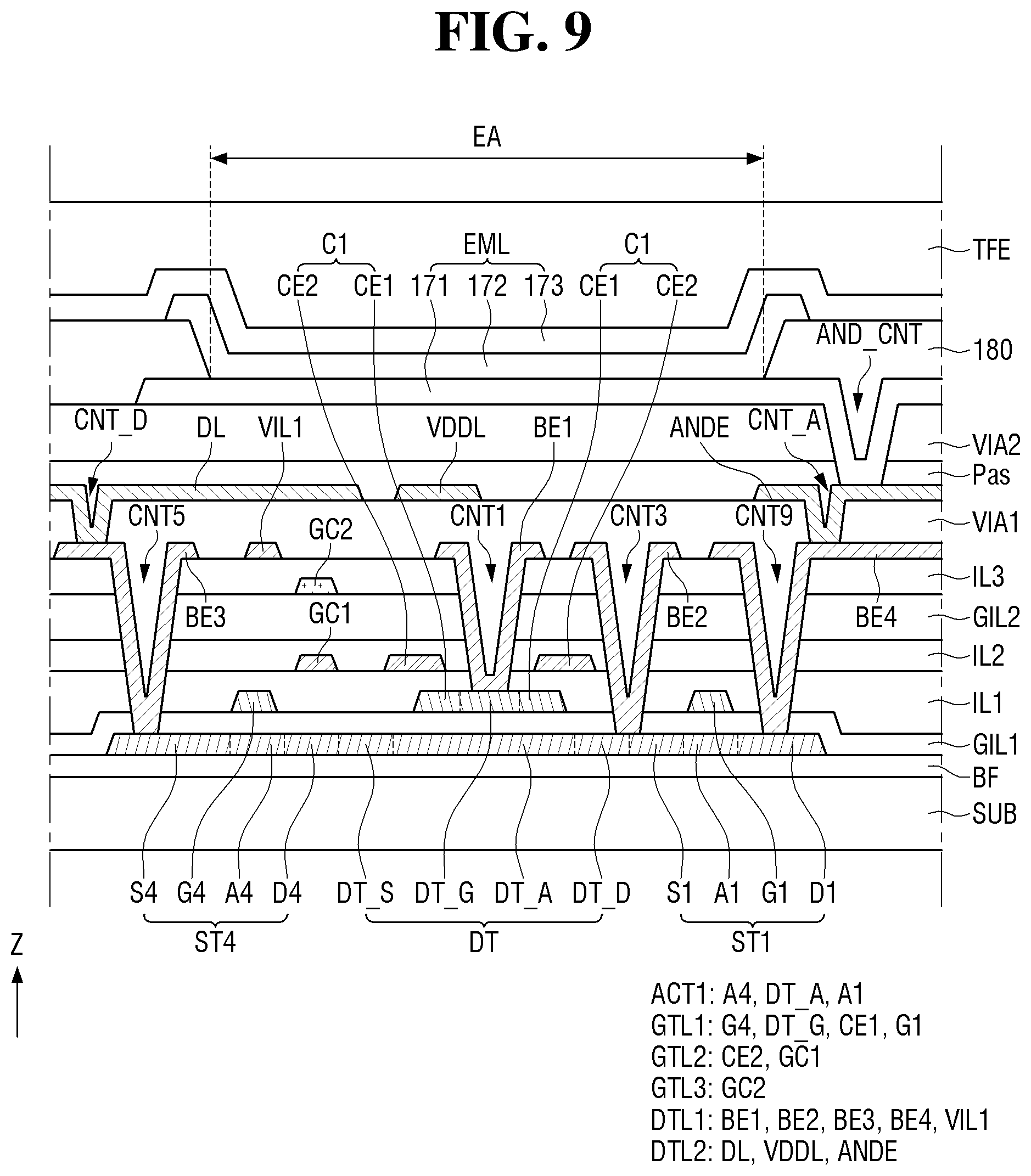 Patent US12433113 Figure 9 – Display device