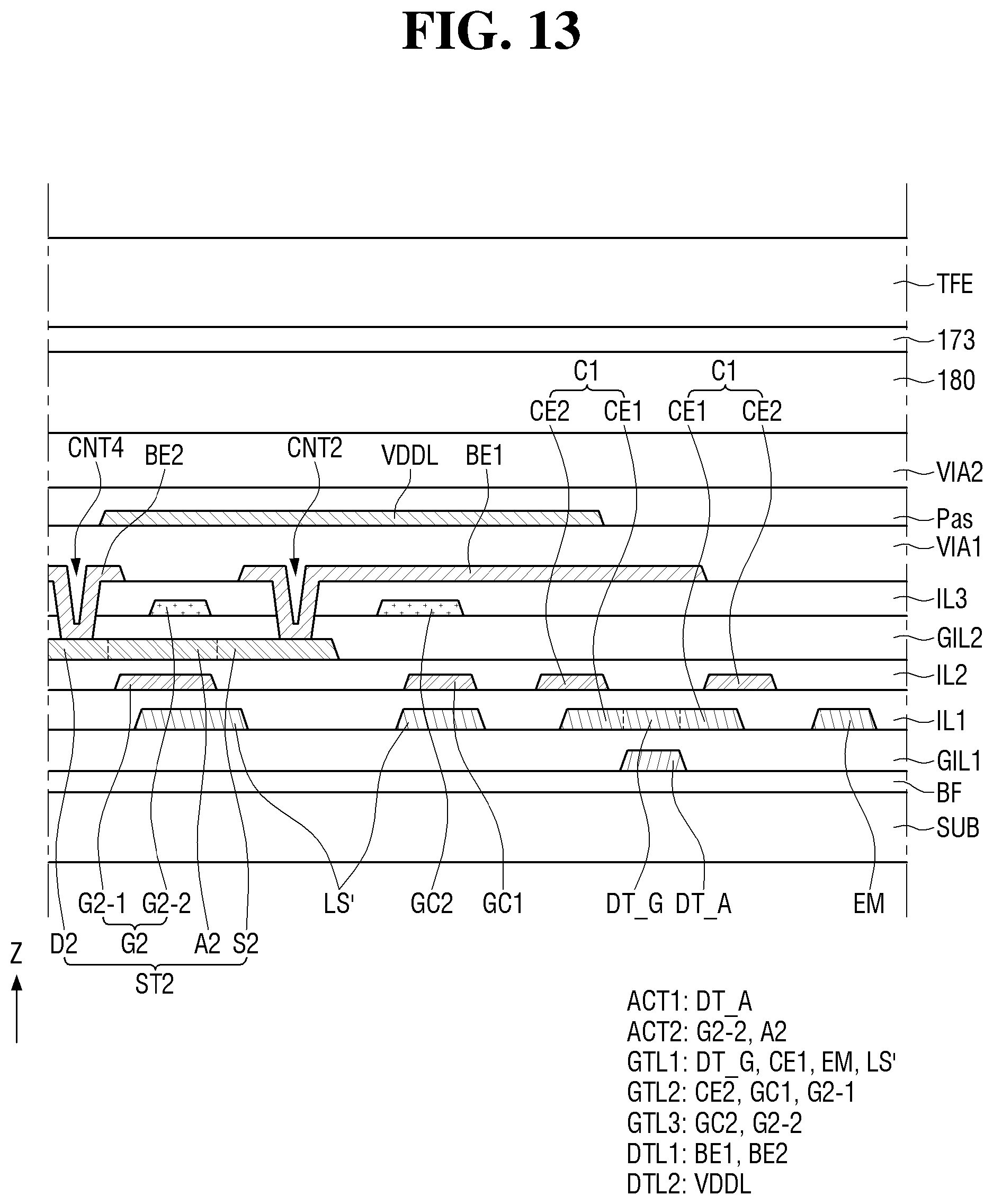 Patent US12433113 Figure 13 – Display device