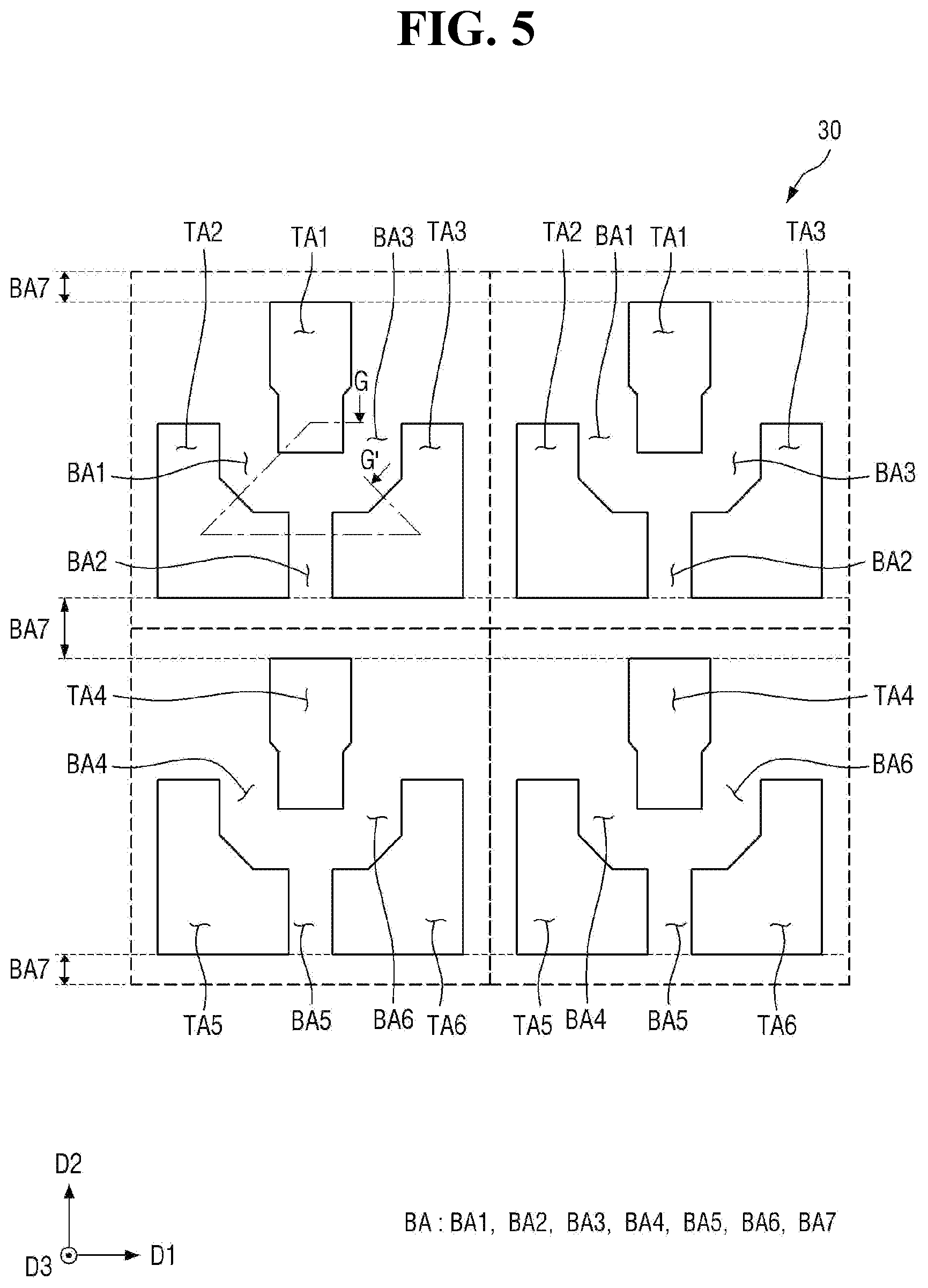 Patent US12433130 Figure 5 – Color converting substrate and display device comprising same