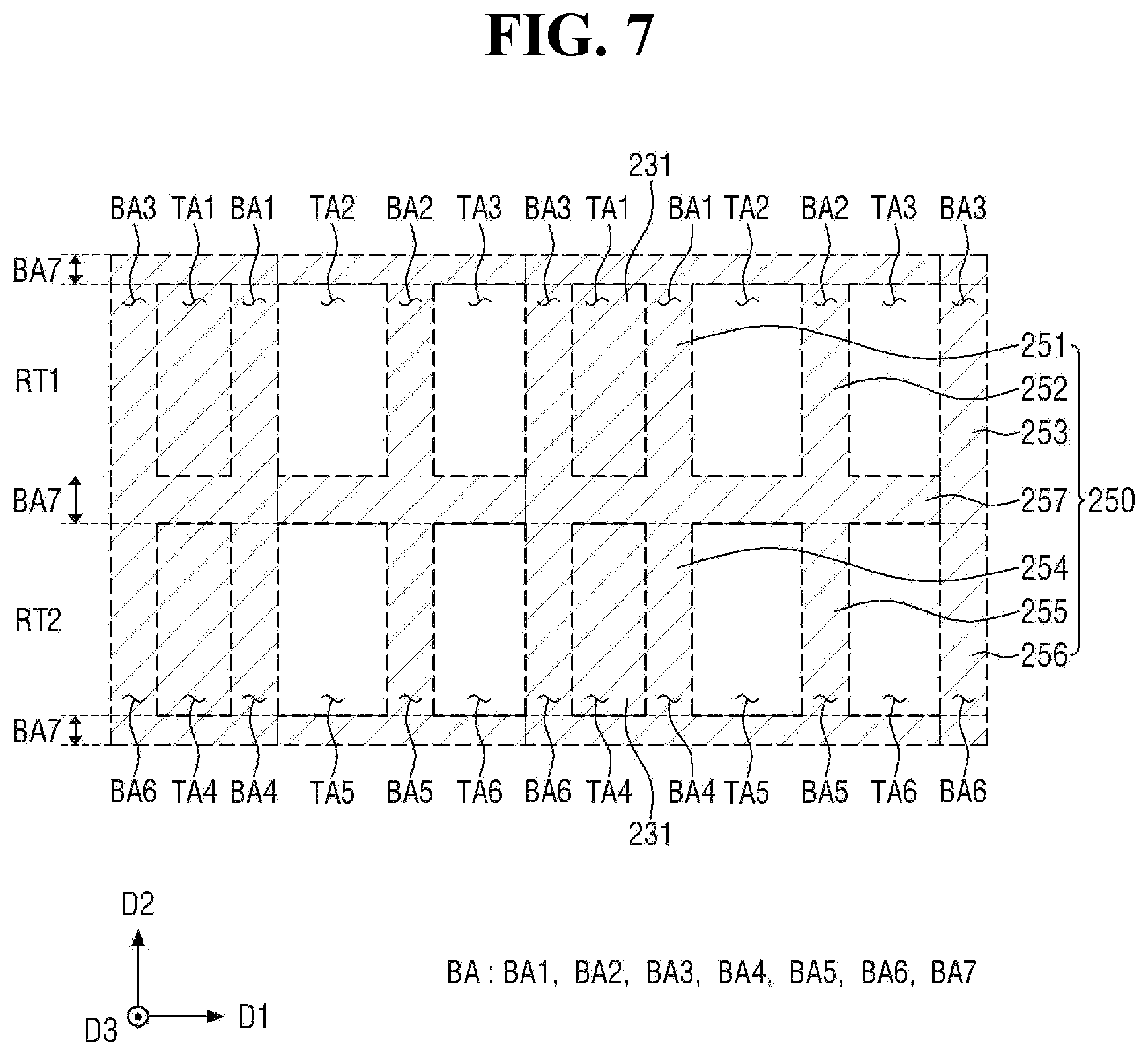 Patent US12433130 Figure 7 – Color converting substrate and display device comprising same