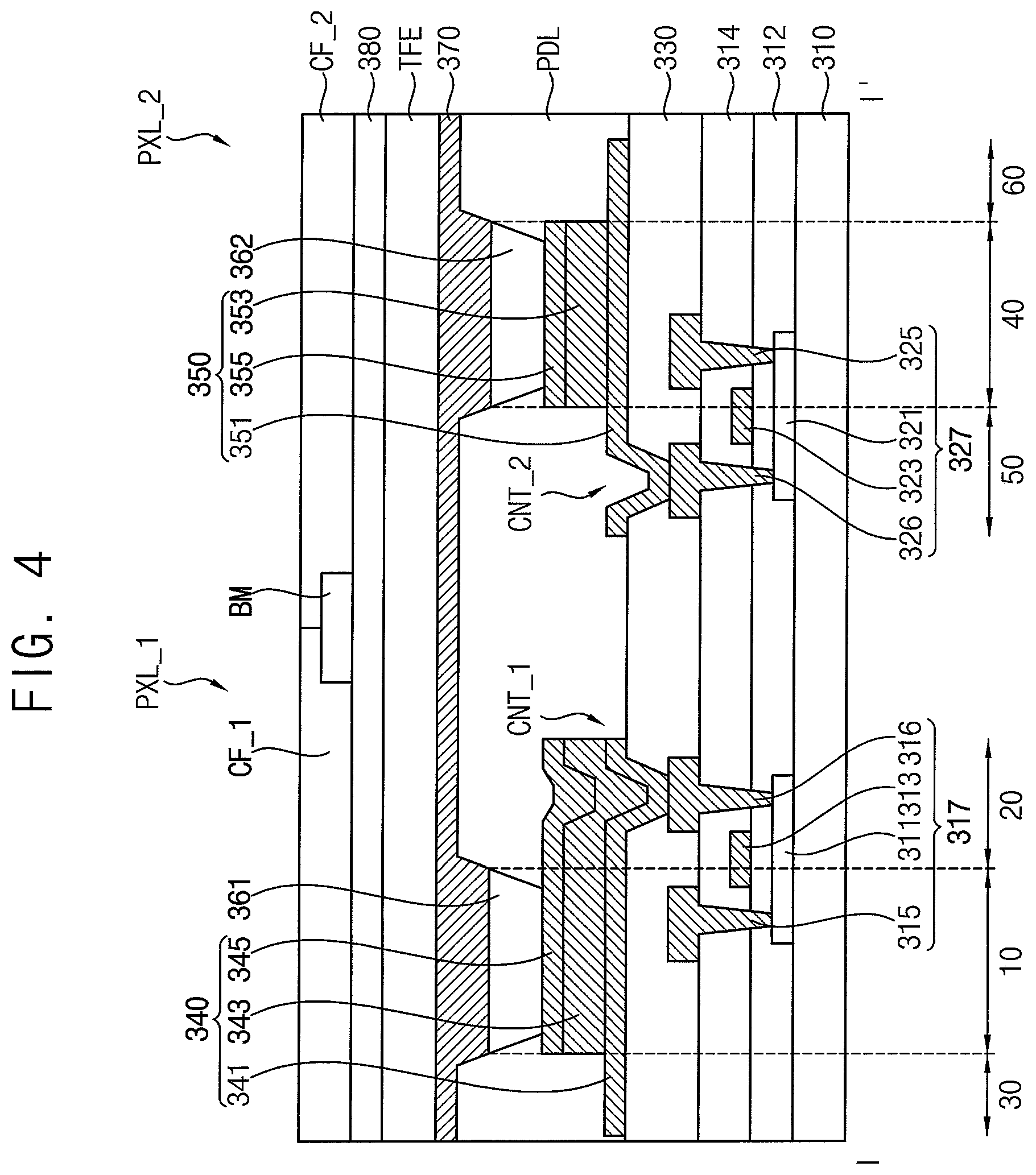Patent US12433132 Figure 4 – Display device