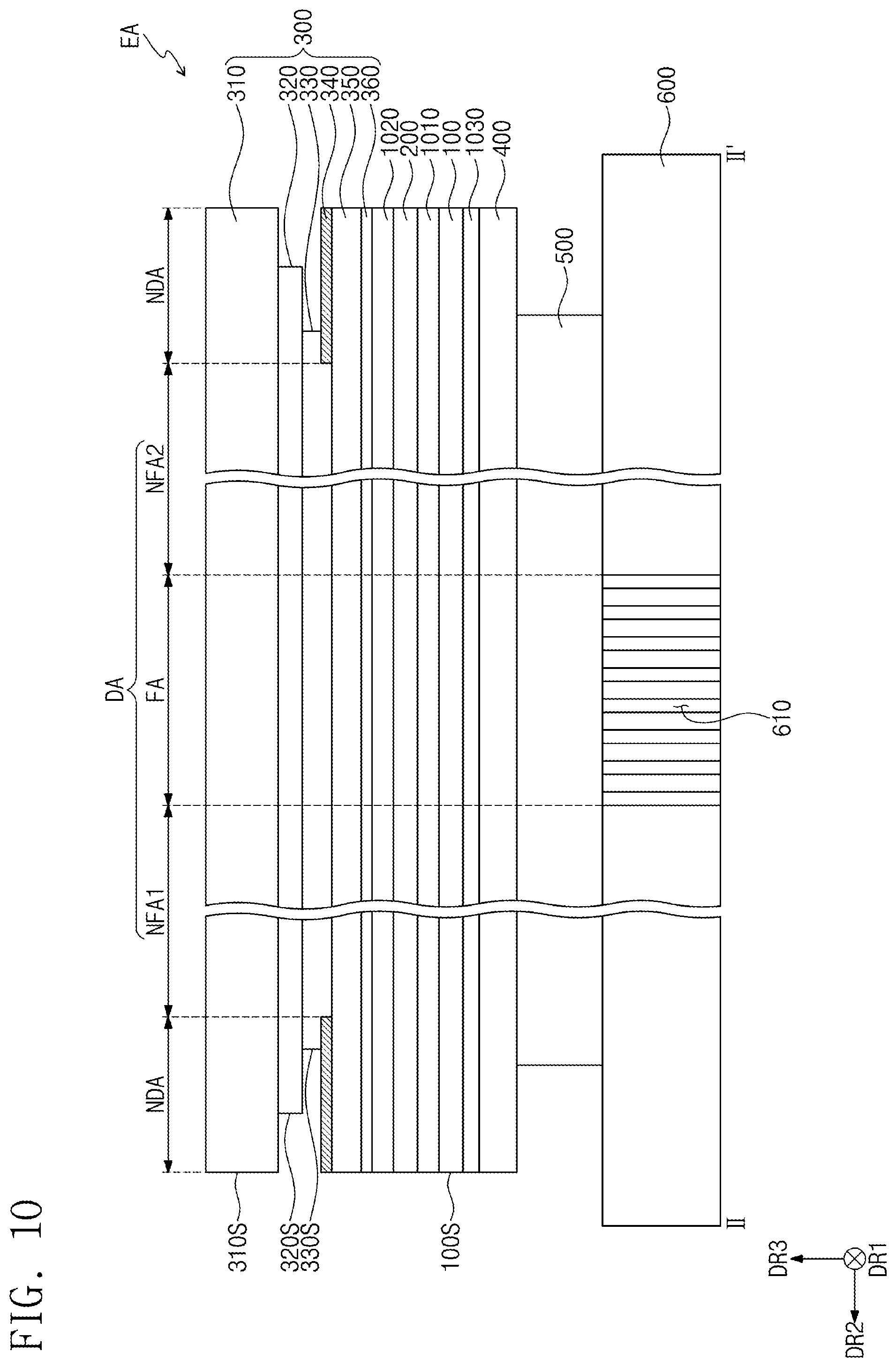 Patent US12433133 Figure 10 – Display device