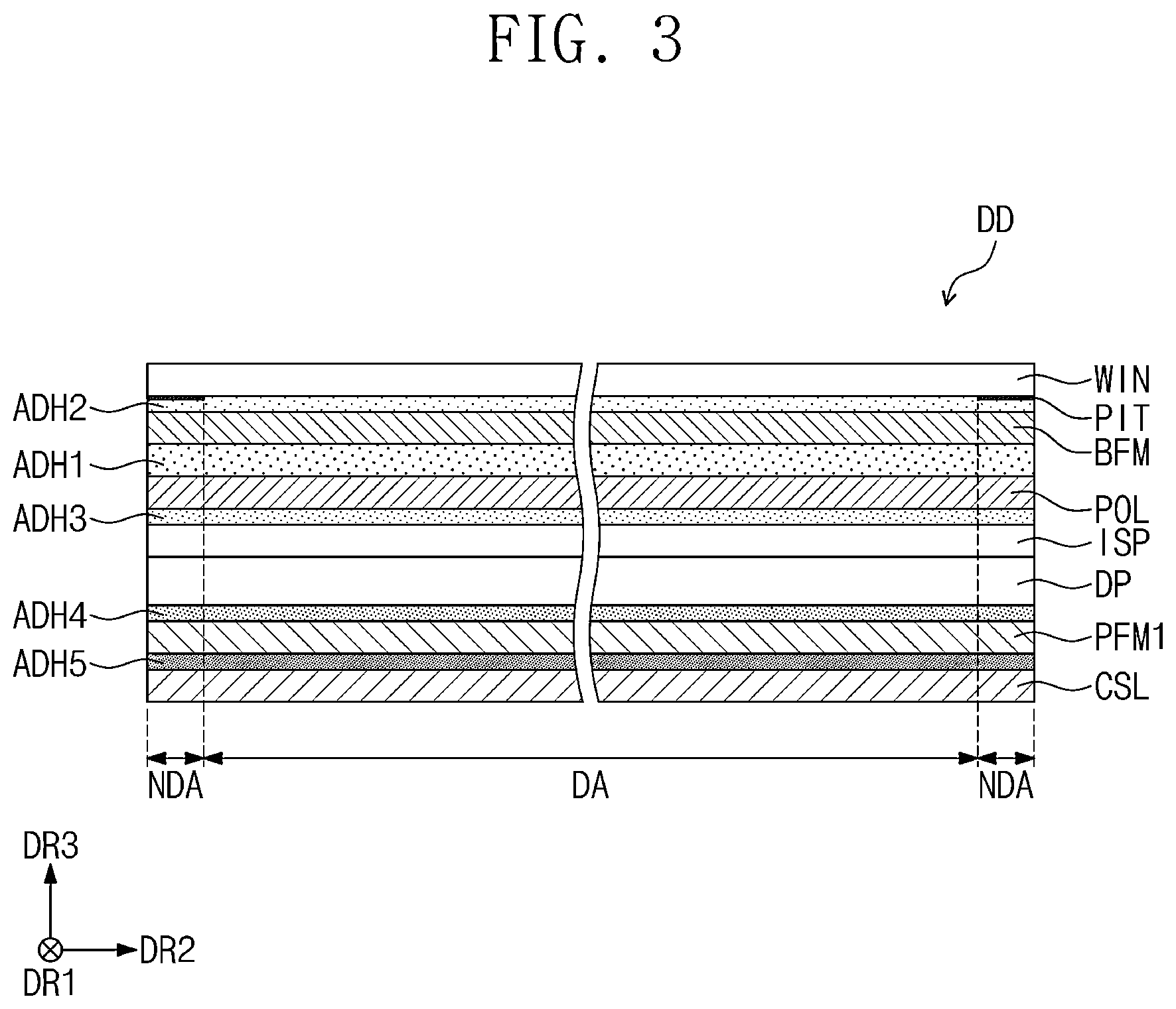 Patent US12433134 Figure 3 – Display device and method for manufacturing the same