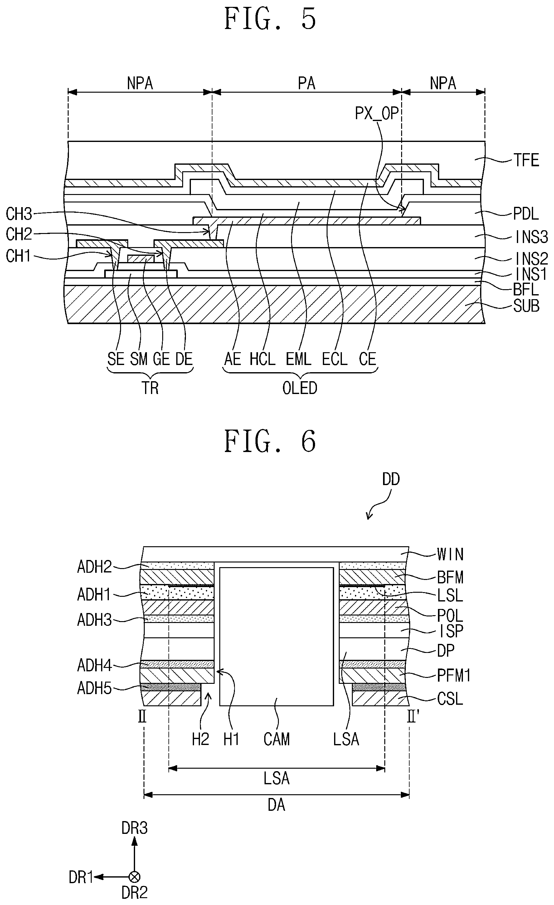Patent US12433134 Figure 5 – Display device and method for manufacturing the same