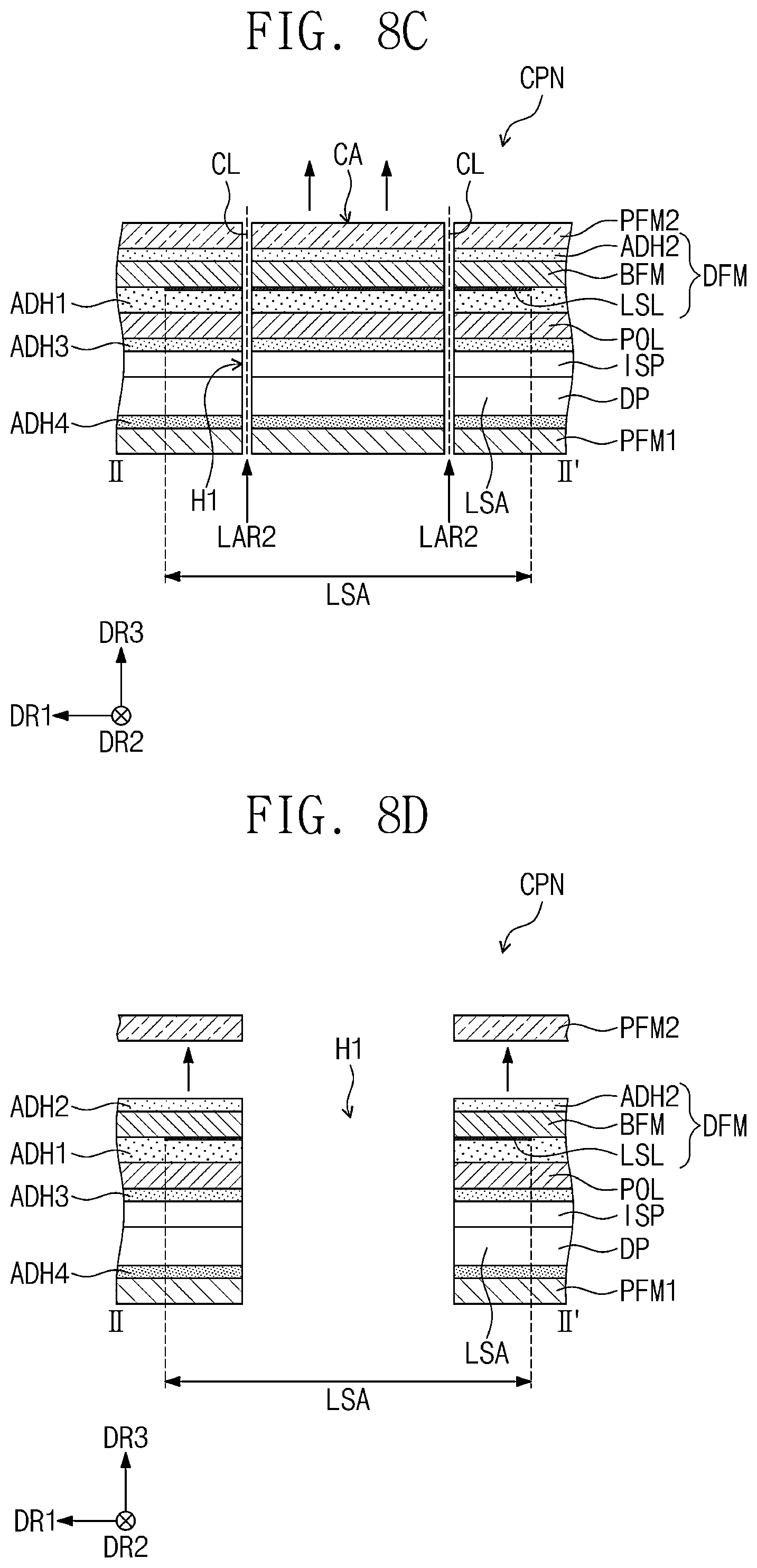 Patent US12433134 Figure 8 – Display device and method for manufacturing the same