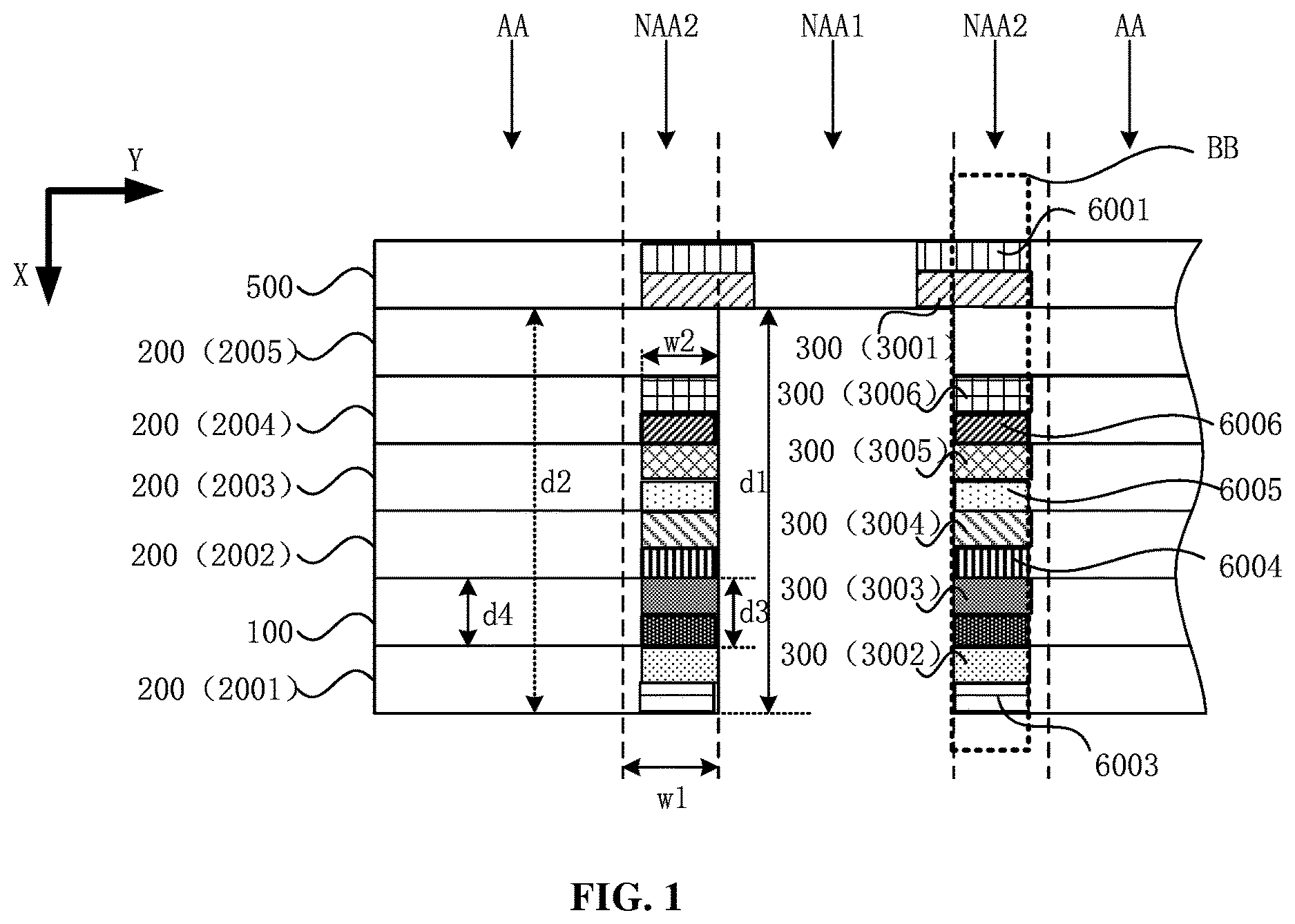 Patent US12433135 Figure 1 – Display module and display device