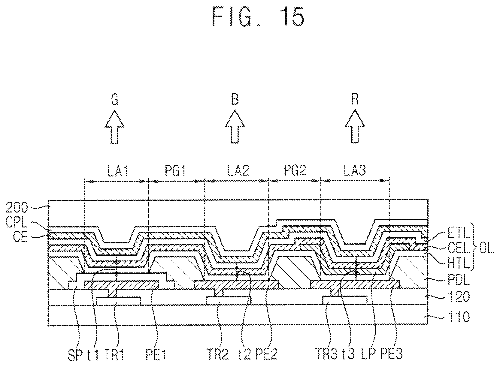 Patent US12433138 Figure 8 – Organic light-emitting display device and method for manufacturing the same