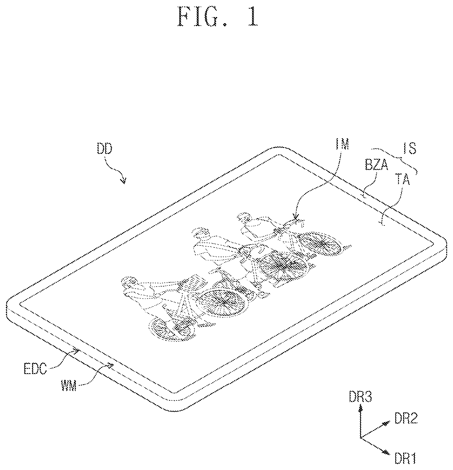 Patent US12433141 Figure 1 – Display device