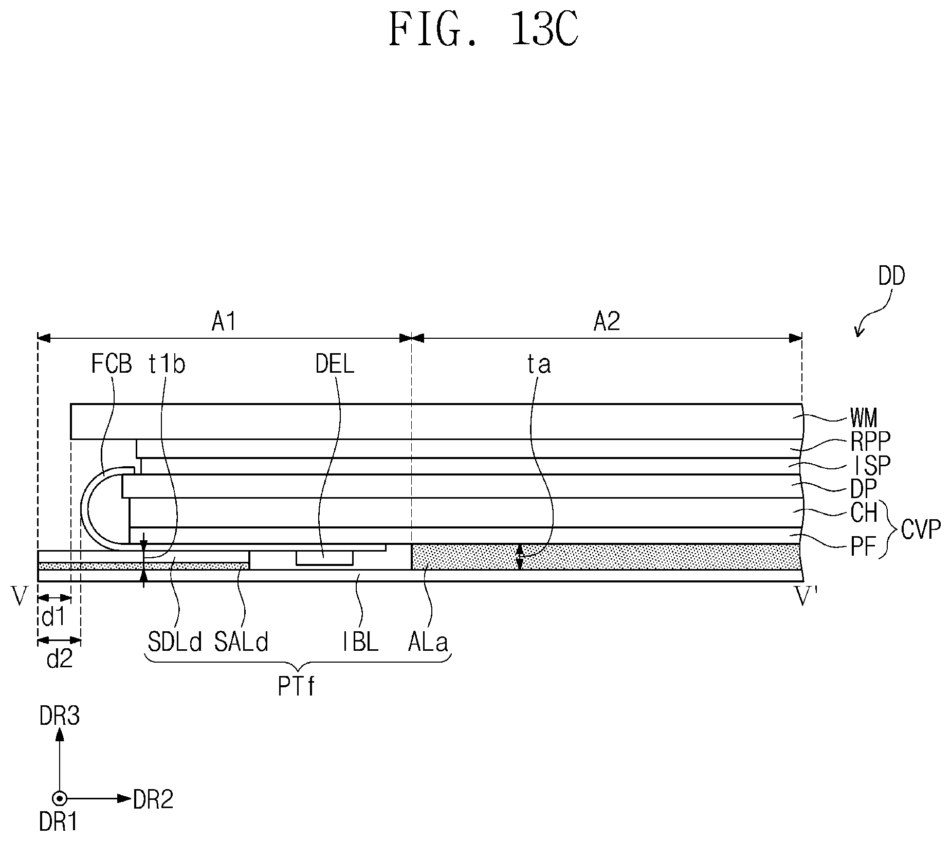 Patent US12433145 Figure 20 – Display device having protection tape and method for fabricating electronic device using the same