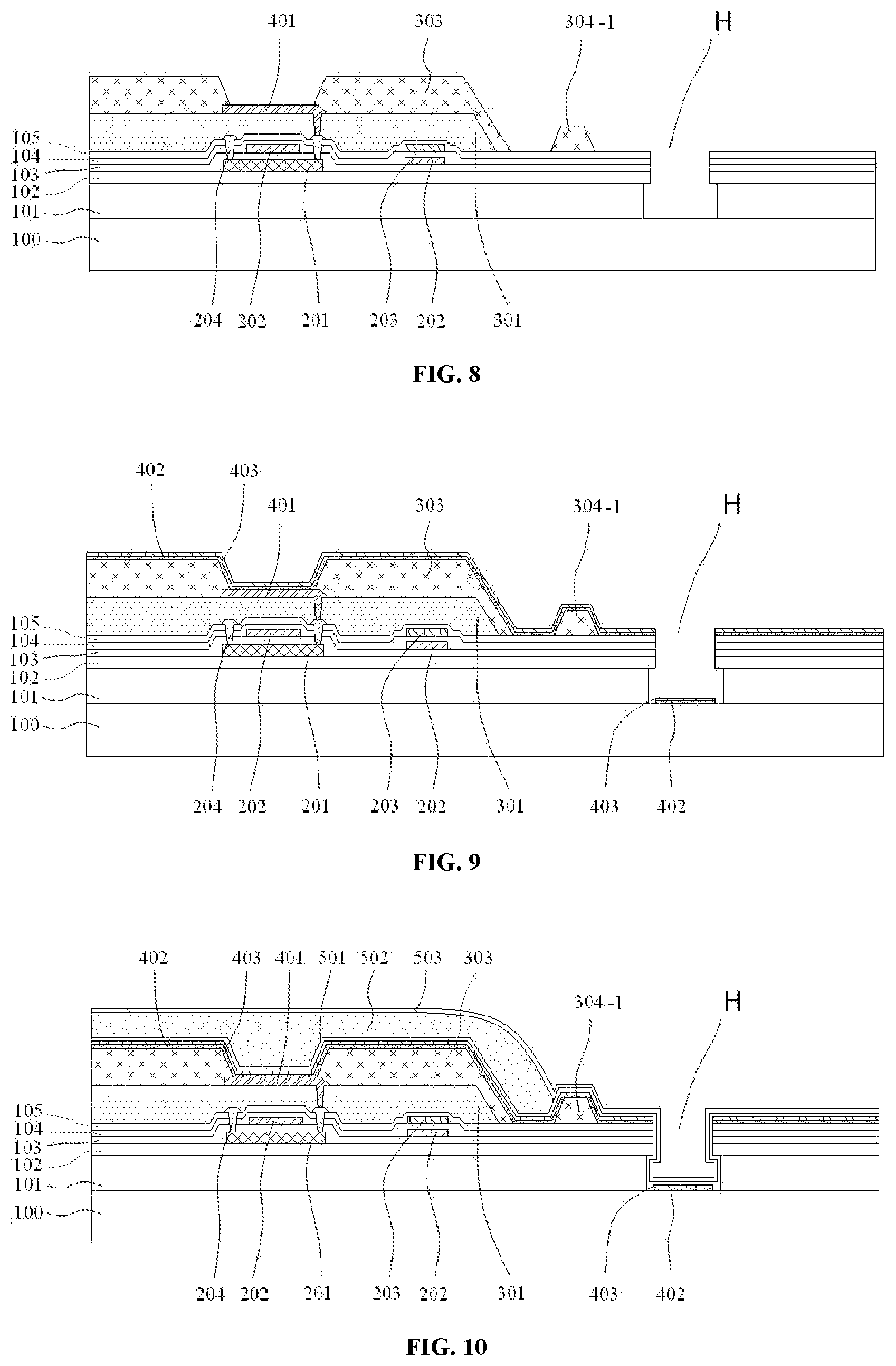 Patent US12433146 Figure 4 – Stretchable display panel and method for manufacturing stretchable display panel