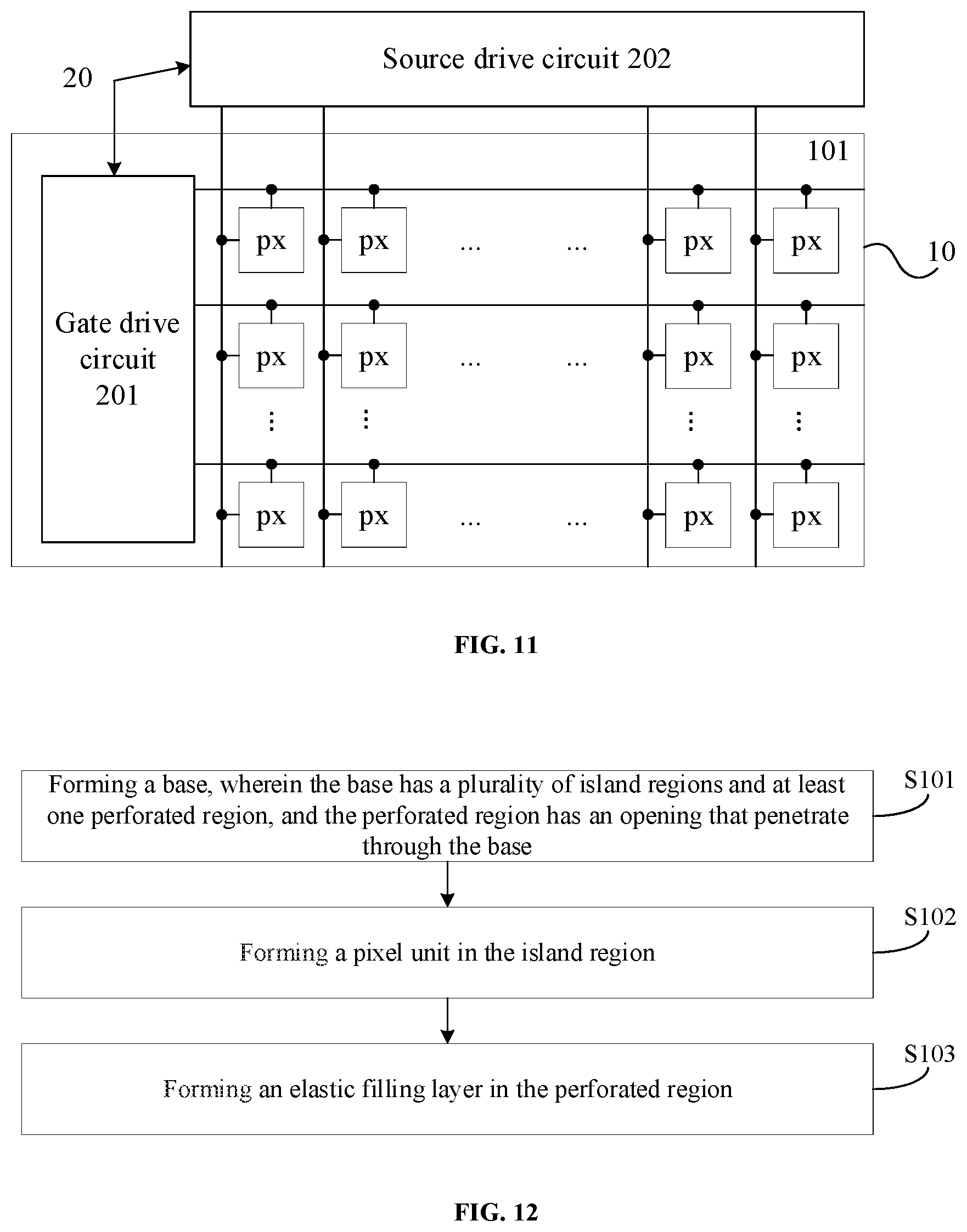 Patent US12433146 Figure 5 – Stretchable display panel and method for manufacturing stretchable display panel