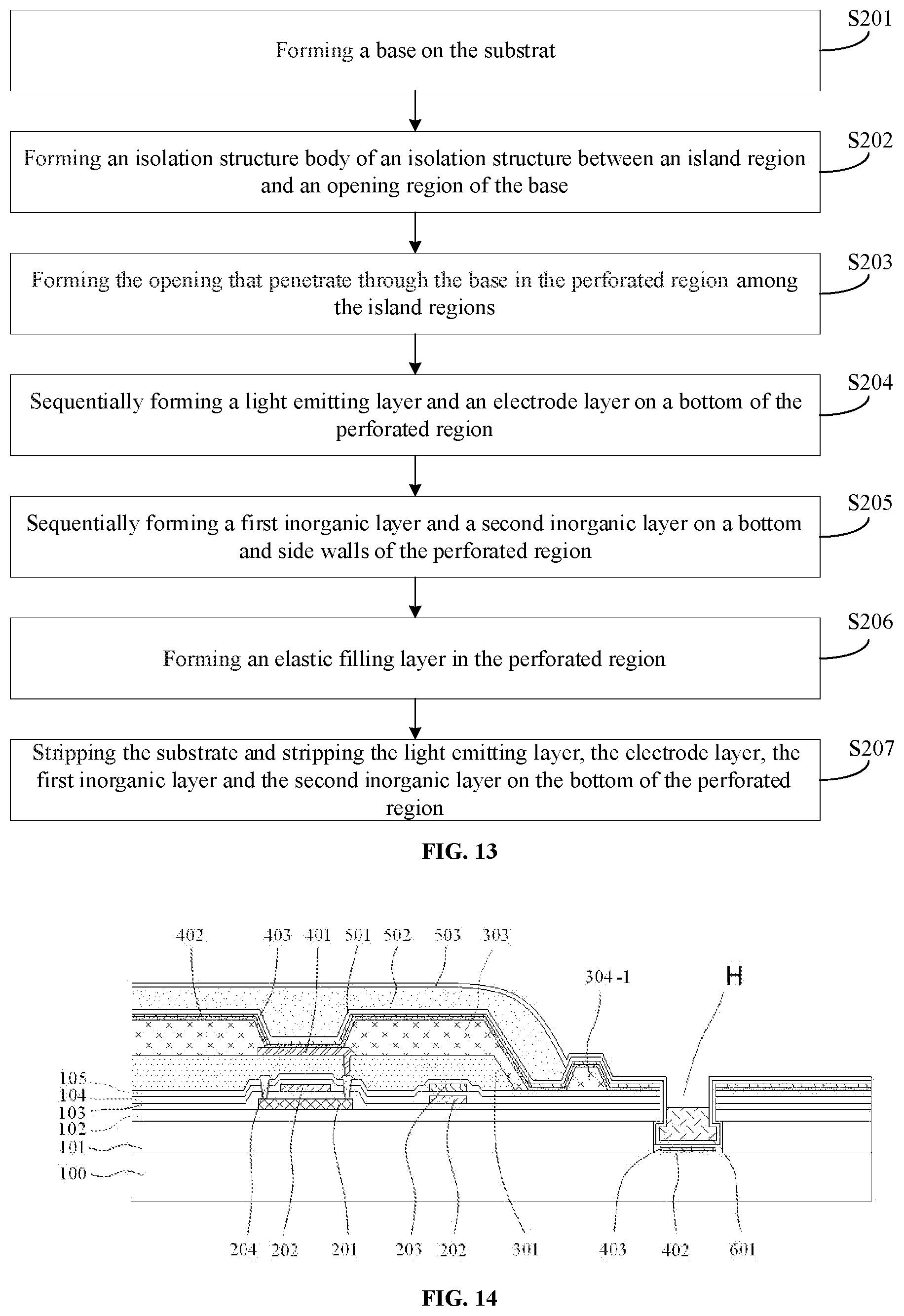 Patent US12433146 Figure 6 – Stretchable display panel and method for manufacturing stretchable display panel