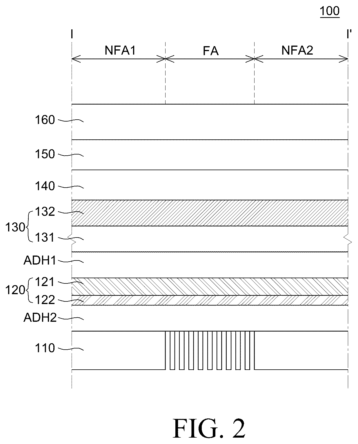 Patent US12433147 Figure 2 – Flexible display device