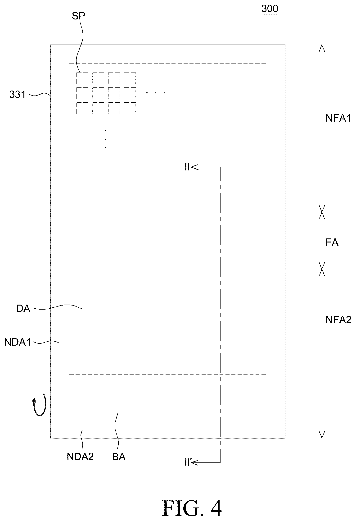 Patent US12433147 Figure 4 – Flexible display device
