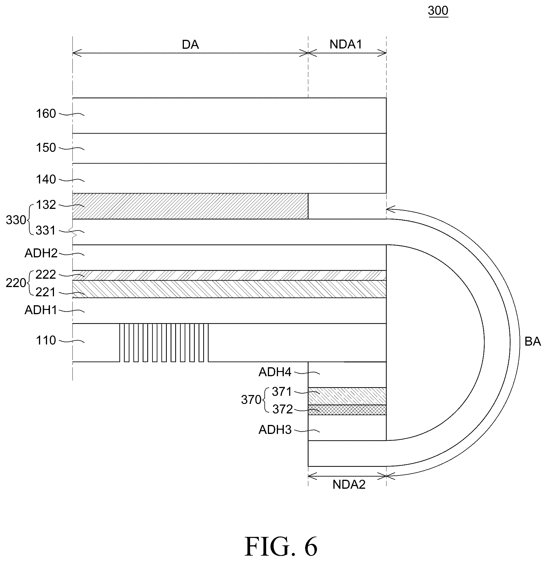 Patent US12433147 Figure 6 – Flexible display device
