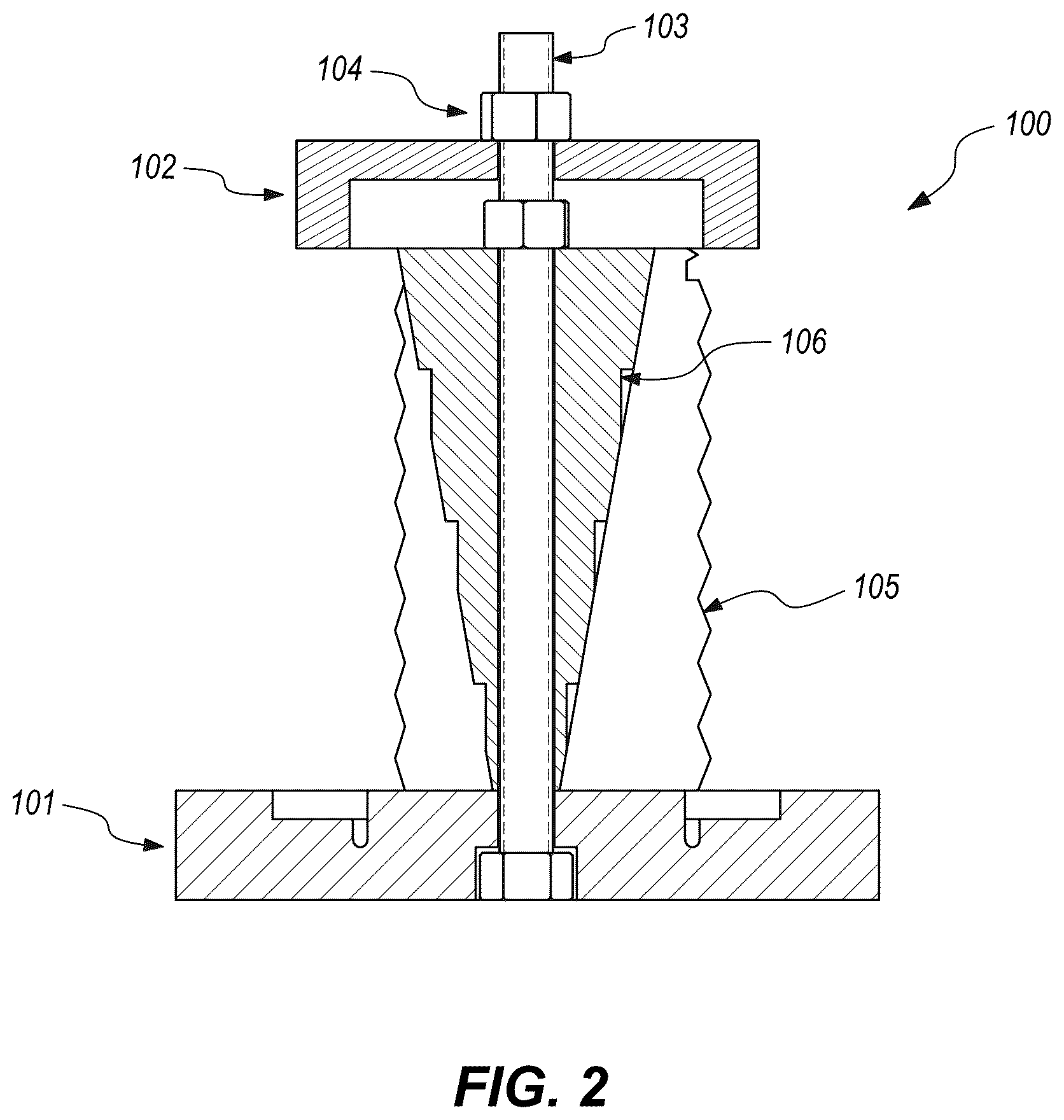 Patent US12433166 Figure 2 – Ceramic stack assembly fixture