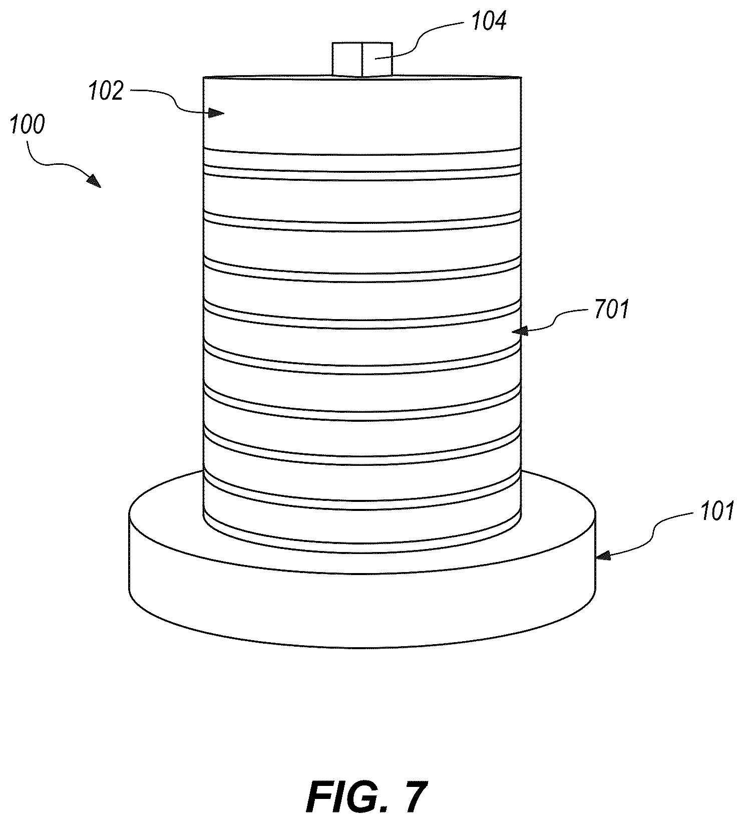 Patent US12433166 Figure 7 – Ceramic stack assembly fixture