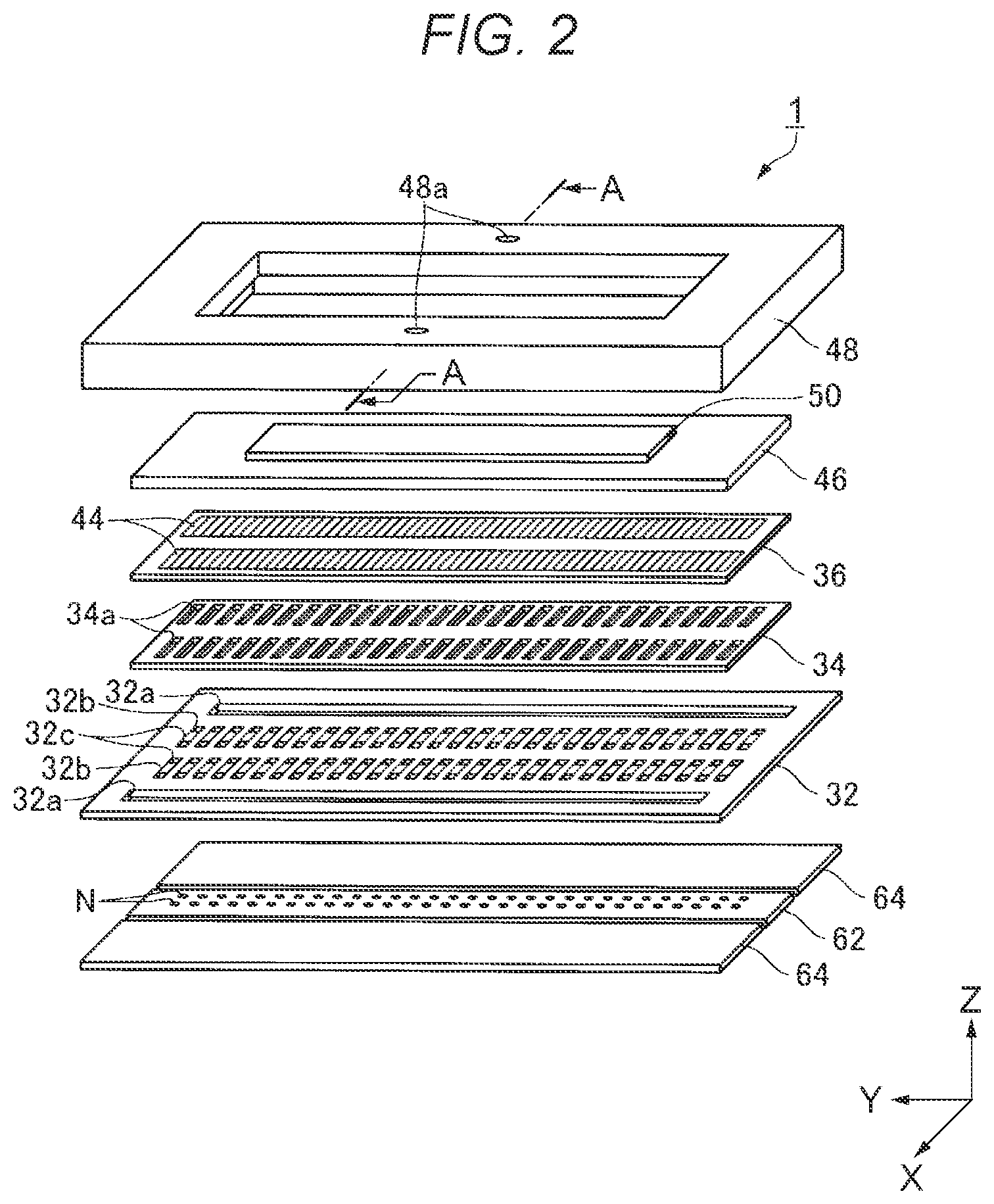 Patent US12433167 Figure 2 – Piezoelectric element, droplet dispensing head, actuator, and vibrator
