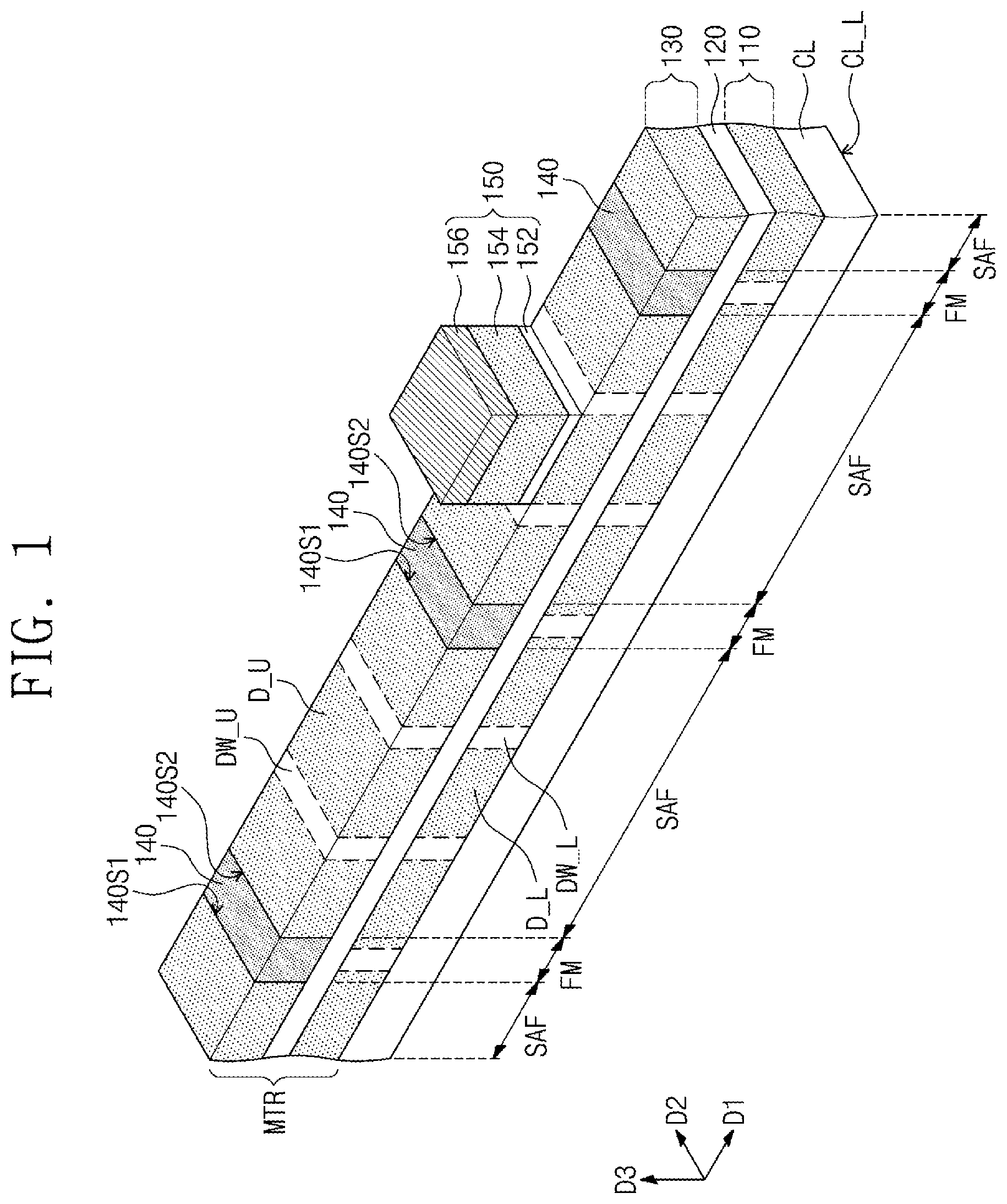 Patent US12433171 — Magnetic memory devices — Figure 1