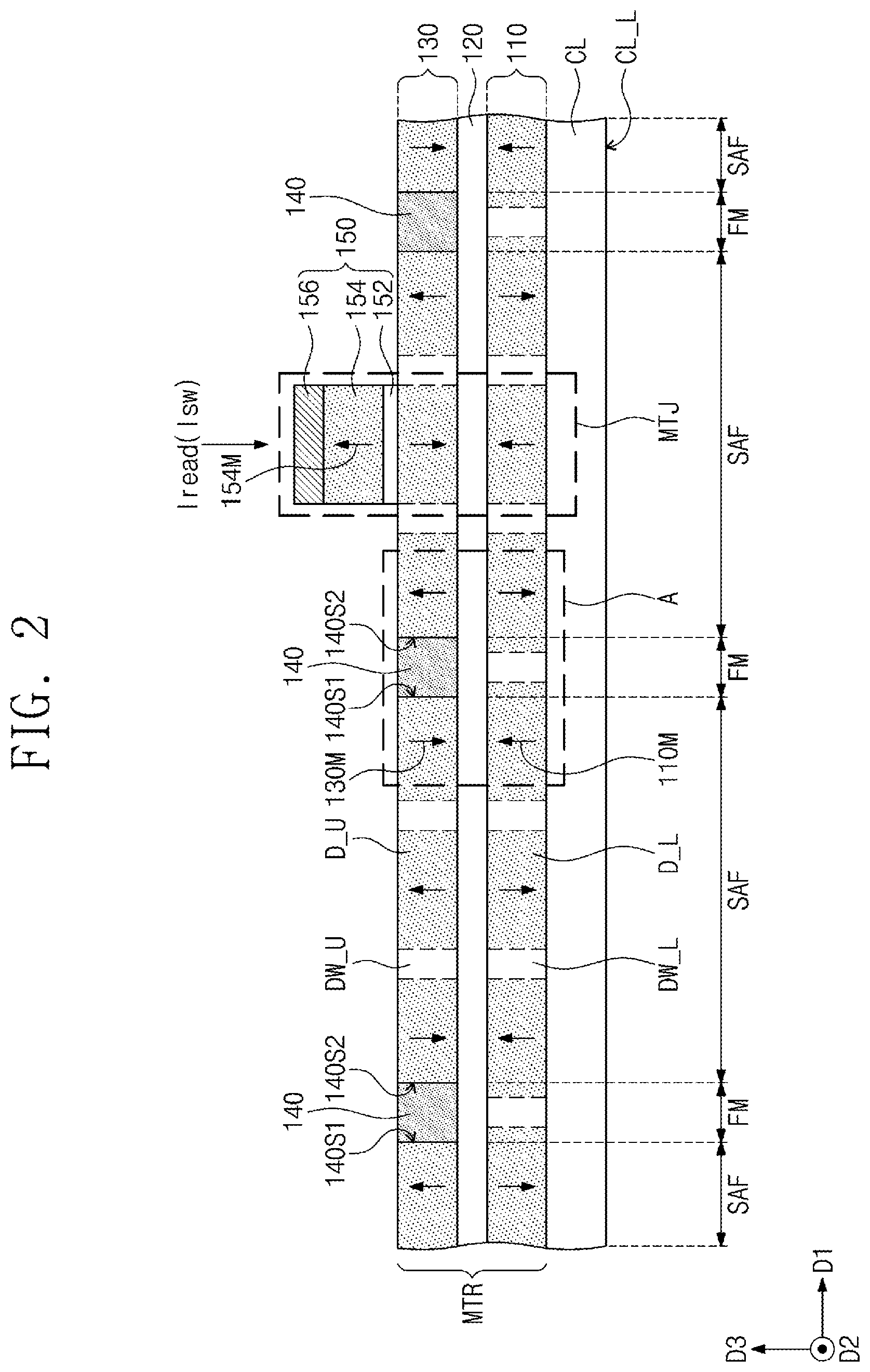 Patent US12433171 Figure 2 – Magnetic memory devices
