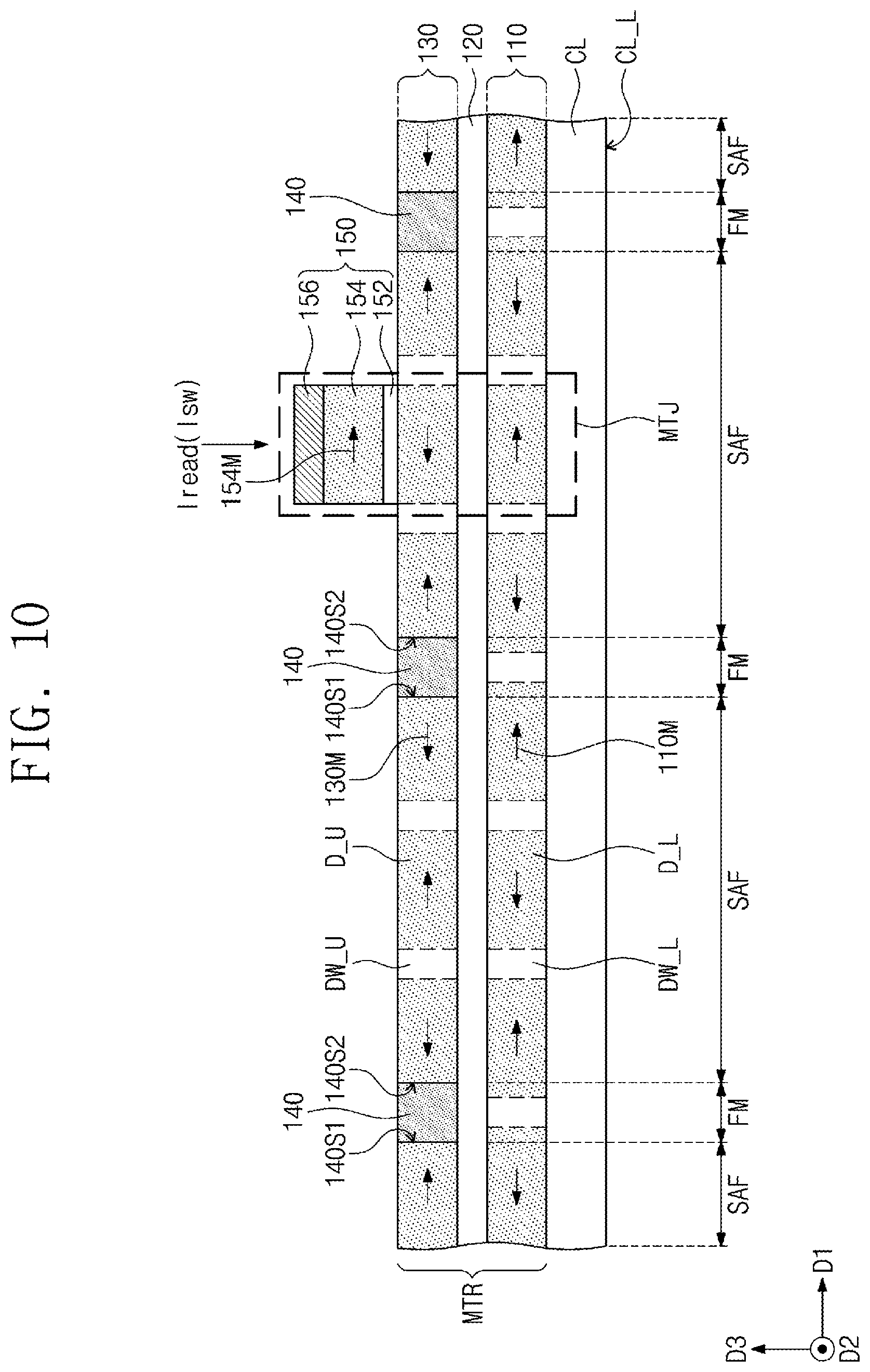 Patent US12433171 Figure 11 – Magnetic memory devices